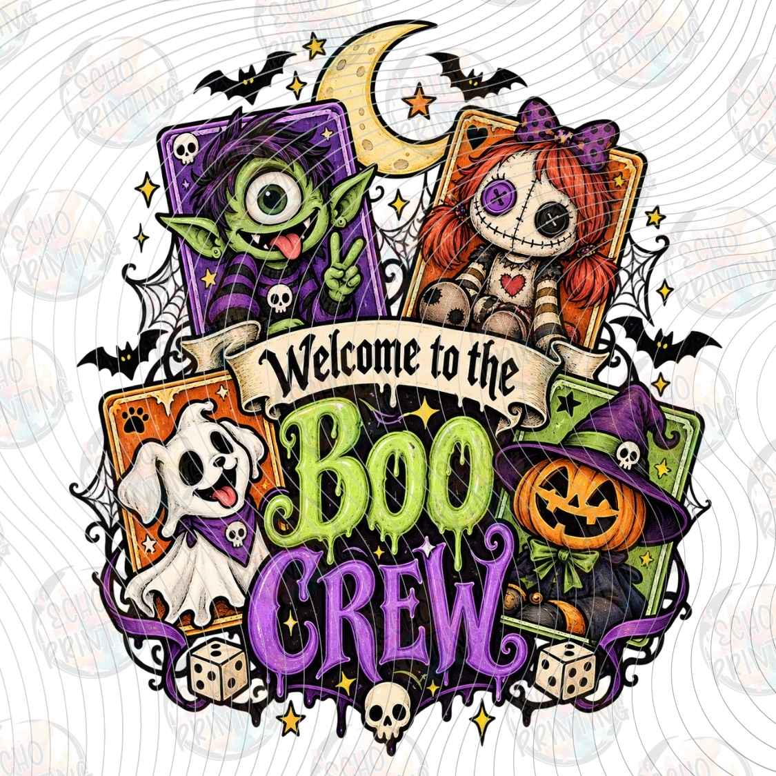 HLW 3961 - BOO CREW WREATH