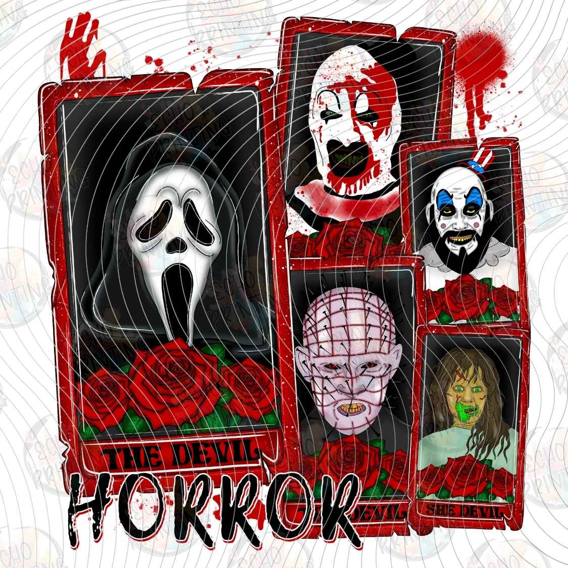 HLW 3996 - HORROR ICON COLLAGE