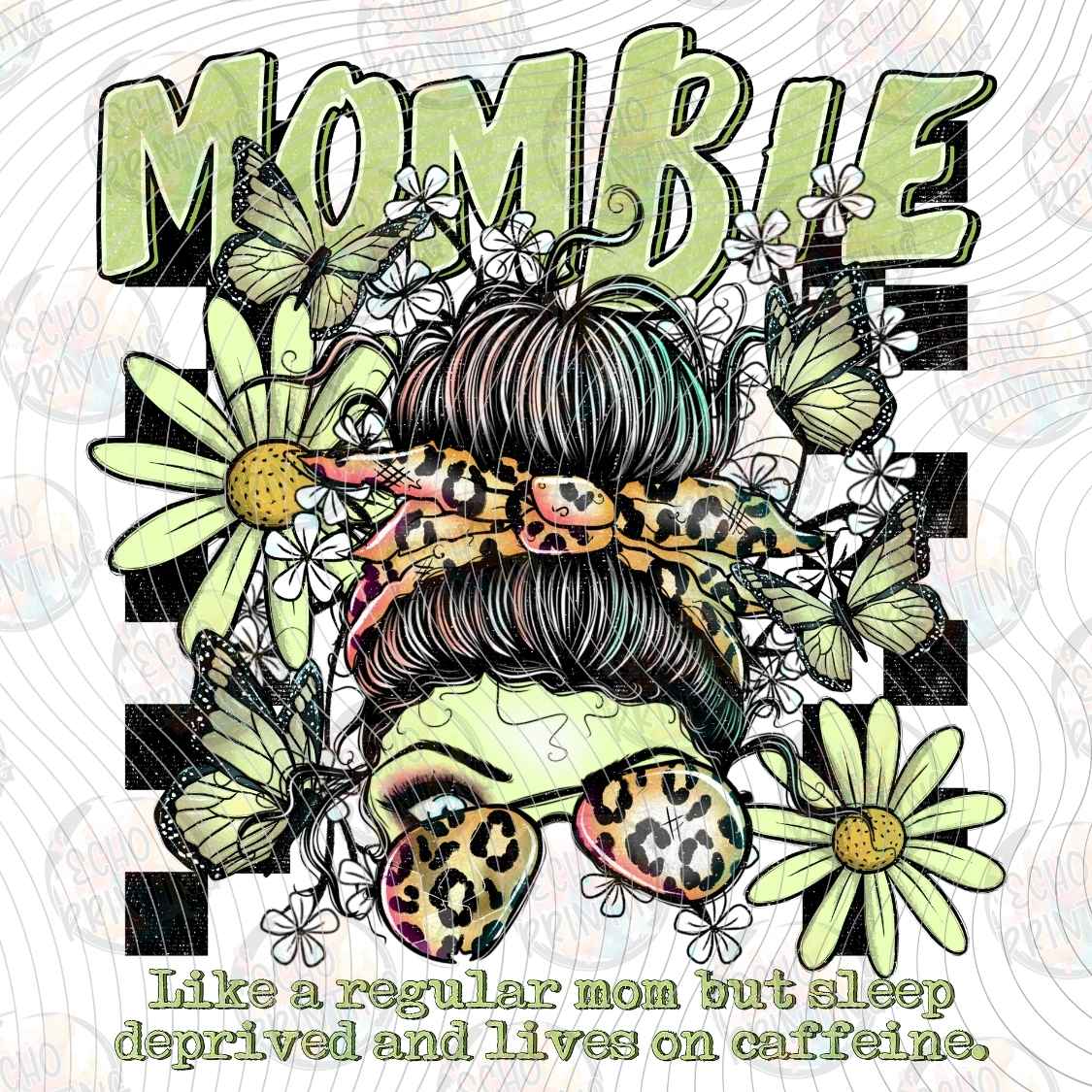 HLW 4022 - MOMBIE FLORAL SKULL