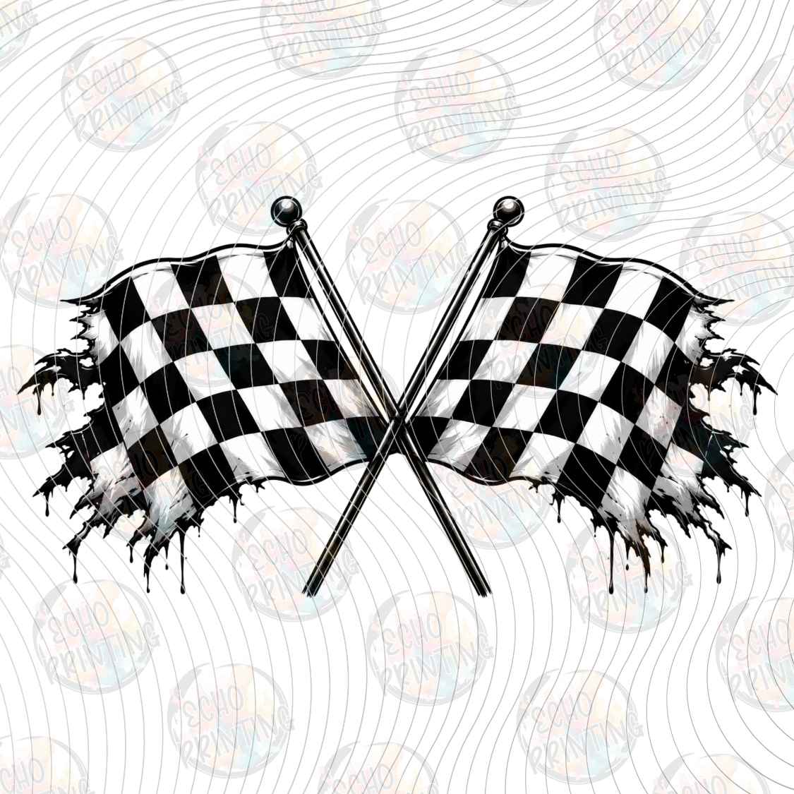 HLW 4049 - CHECKERBOARD RACING FLAGS