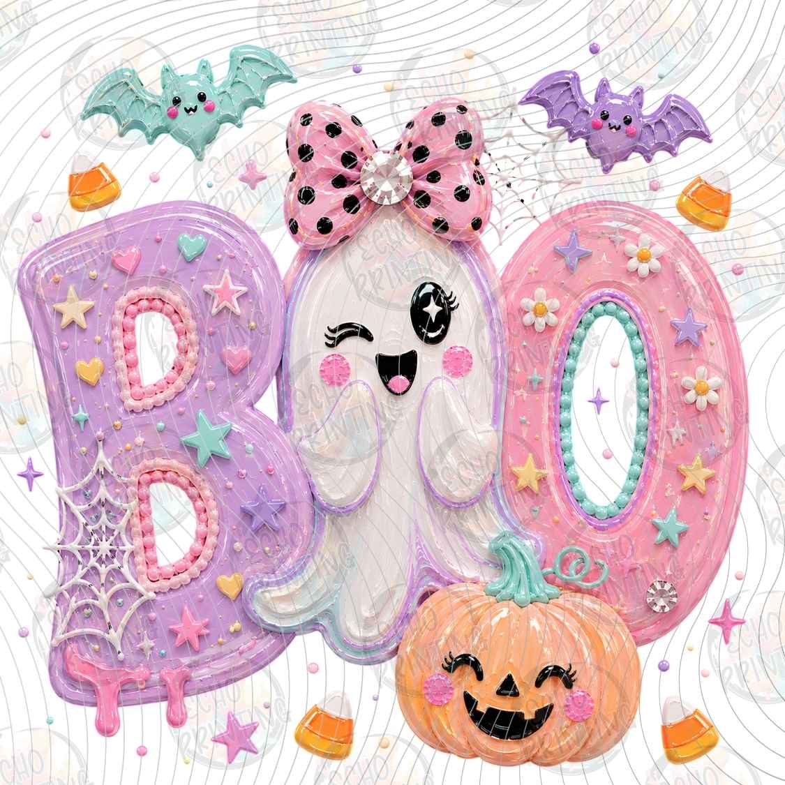 HLW 4207 - BOO GHOST LETTERING