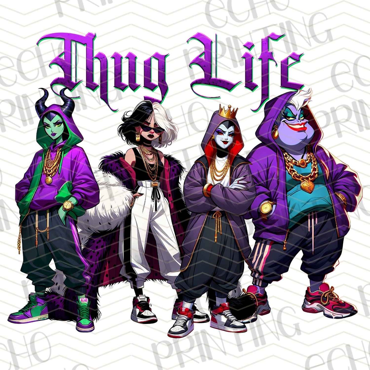 HLW 579 – PURPLE BADDIES THUG LIFE