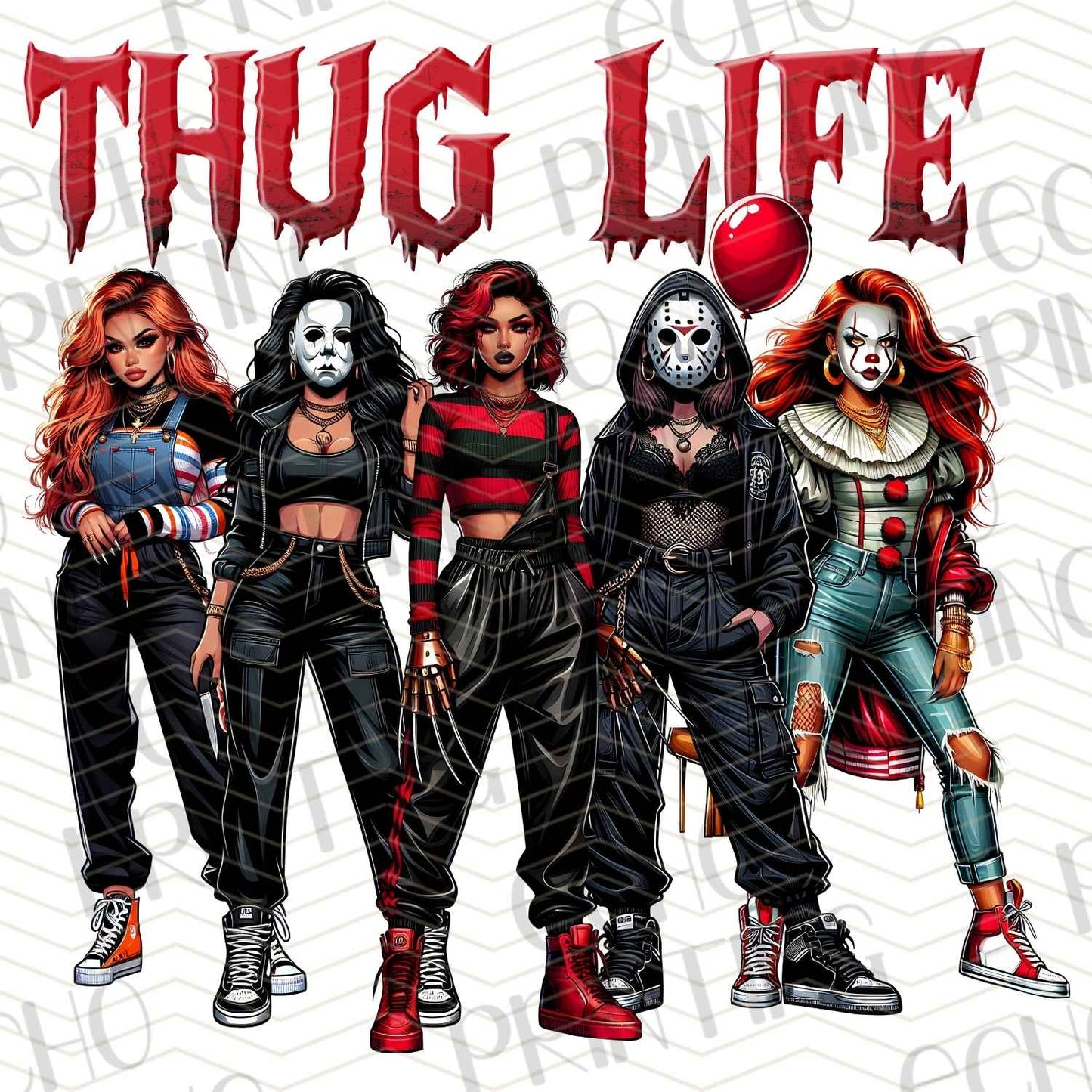 HLW 591 – LADIES IN RED THUG LIFE