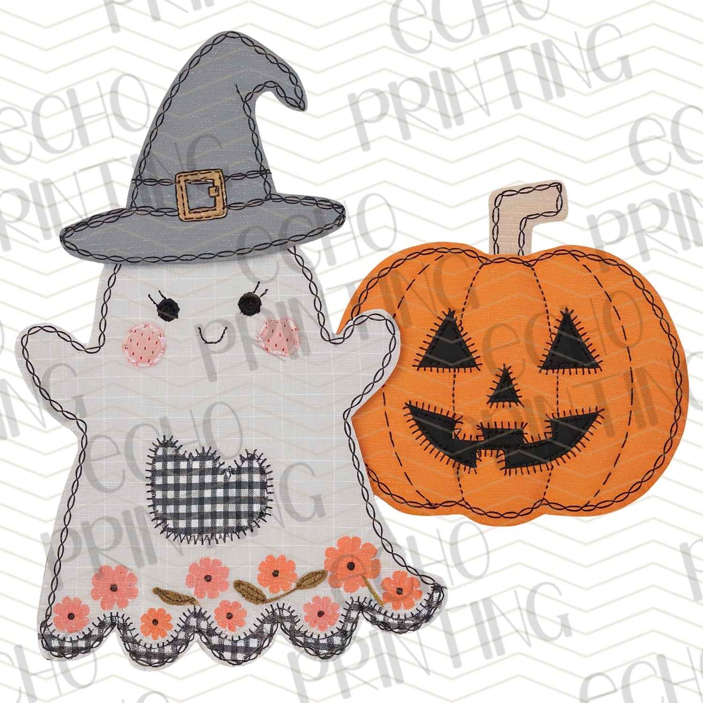 HLW 755 – CUTE WITCH GHOST WITH PUMPKIN