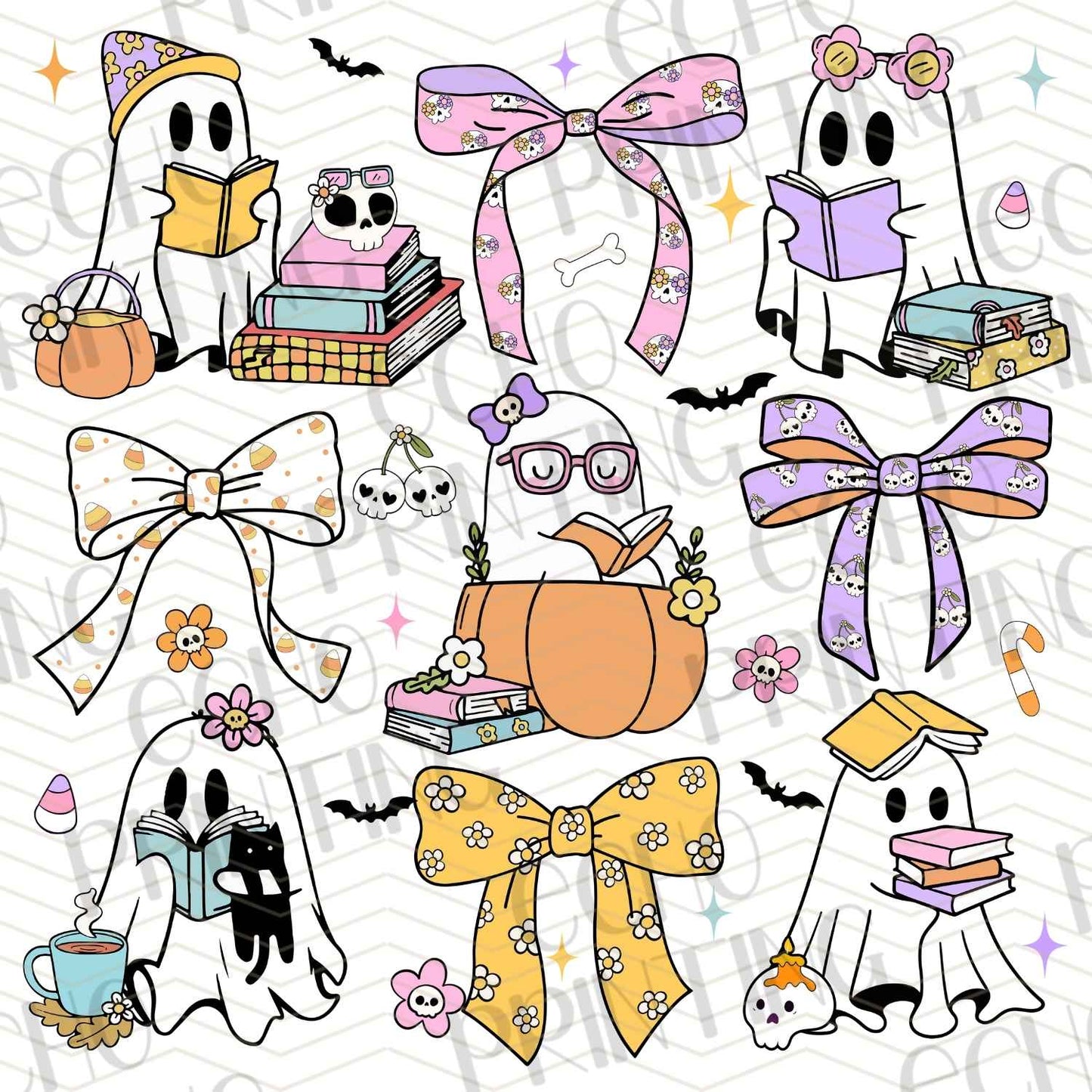 HLW 758 – BOWS AND HALLOWEEN ICONS