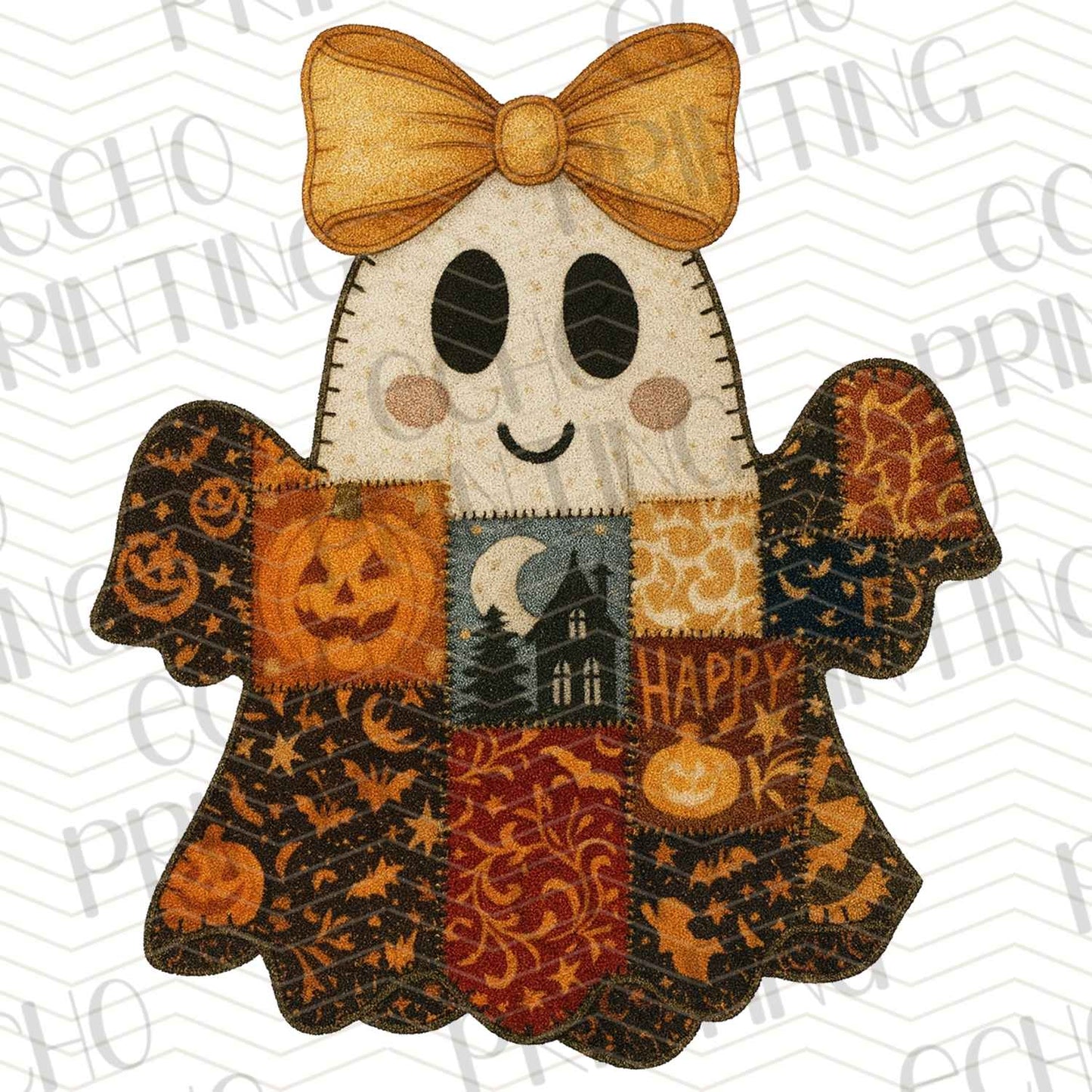 HLW 781 – GHOST WITH YELLOW BOW