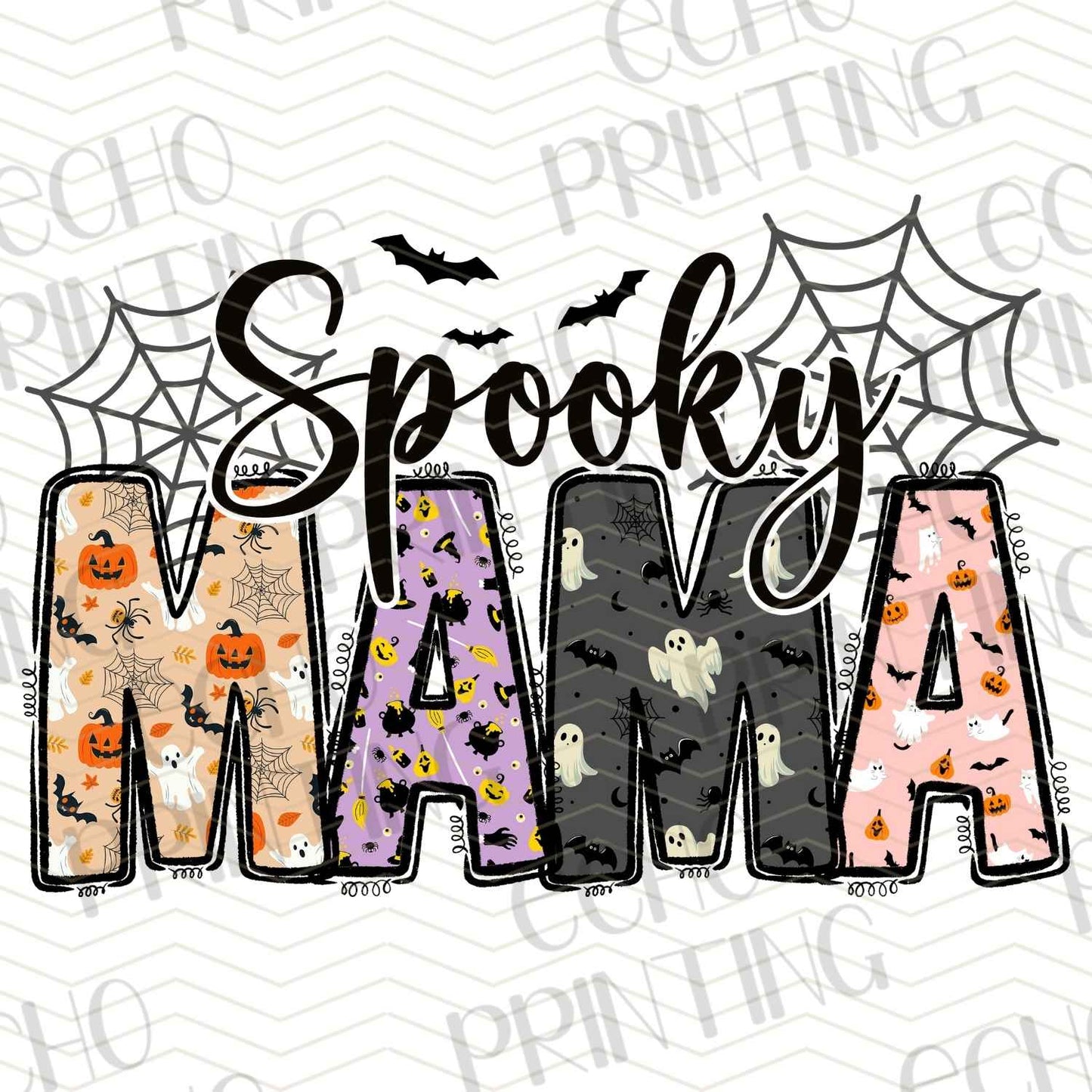 HLW 814 - SPOOKY MAMA LEOPARD PRINT