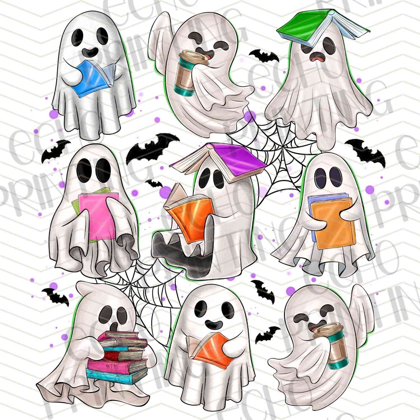 HLW 838 – COLORFUL BOOK GHOST