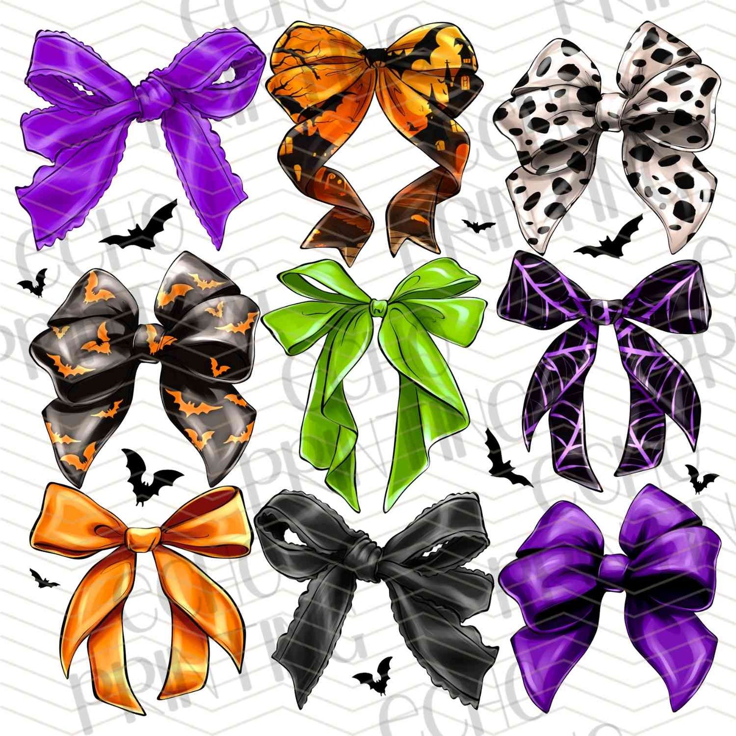 HLW 852 - HALLOWEEN BOW PATTERN