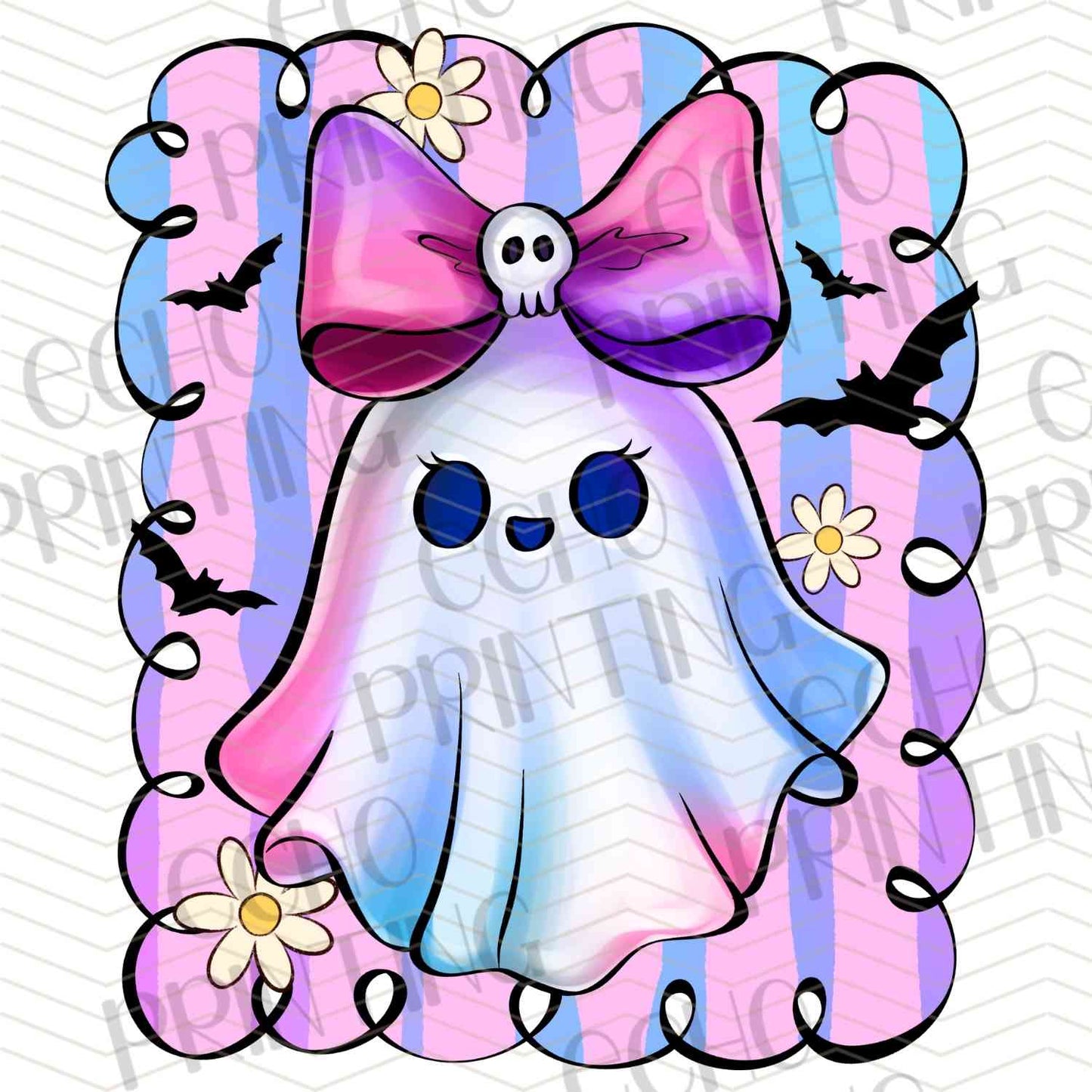 HLW 856 – PINK BOW GHOST CUTE STYLE