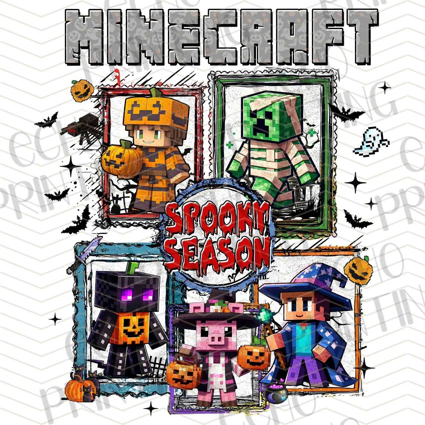 HLW 866 - PIXEL MINE BLOCK HALLOWEEN