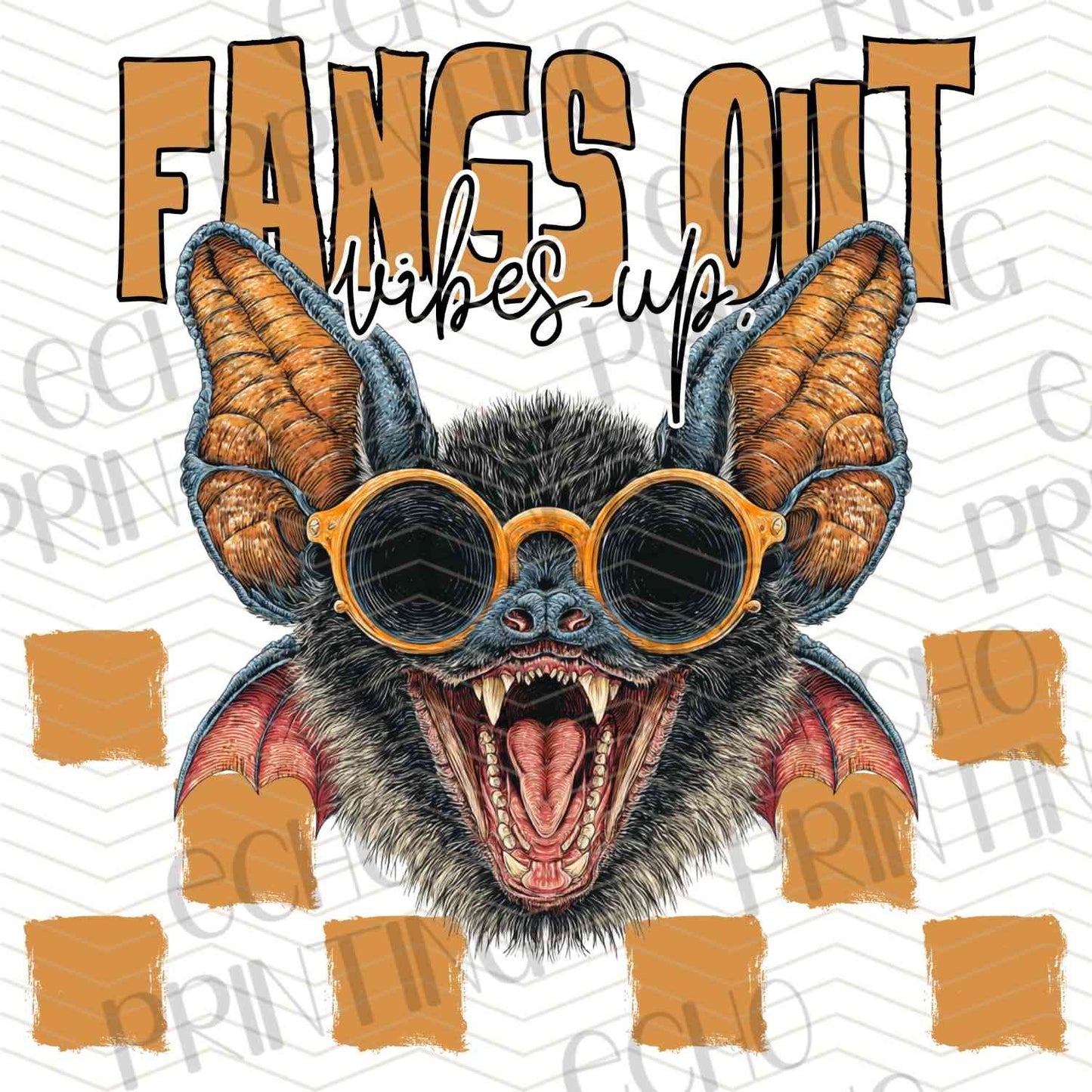 HLW 957 – FANGS OUT SCARY BAT HALLOWEEN