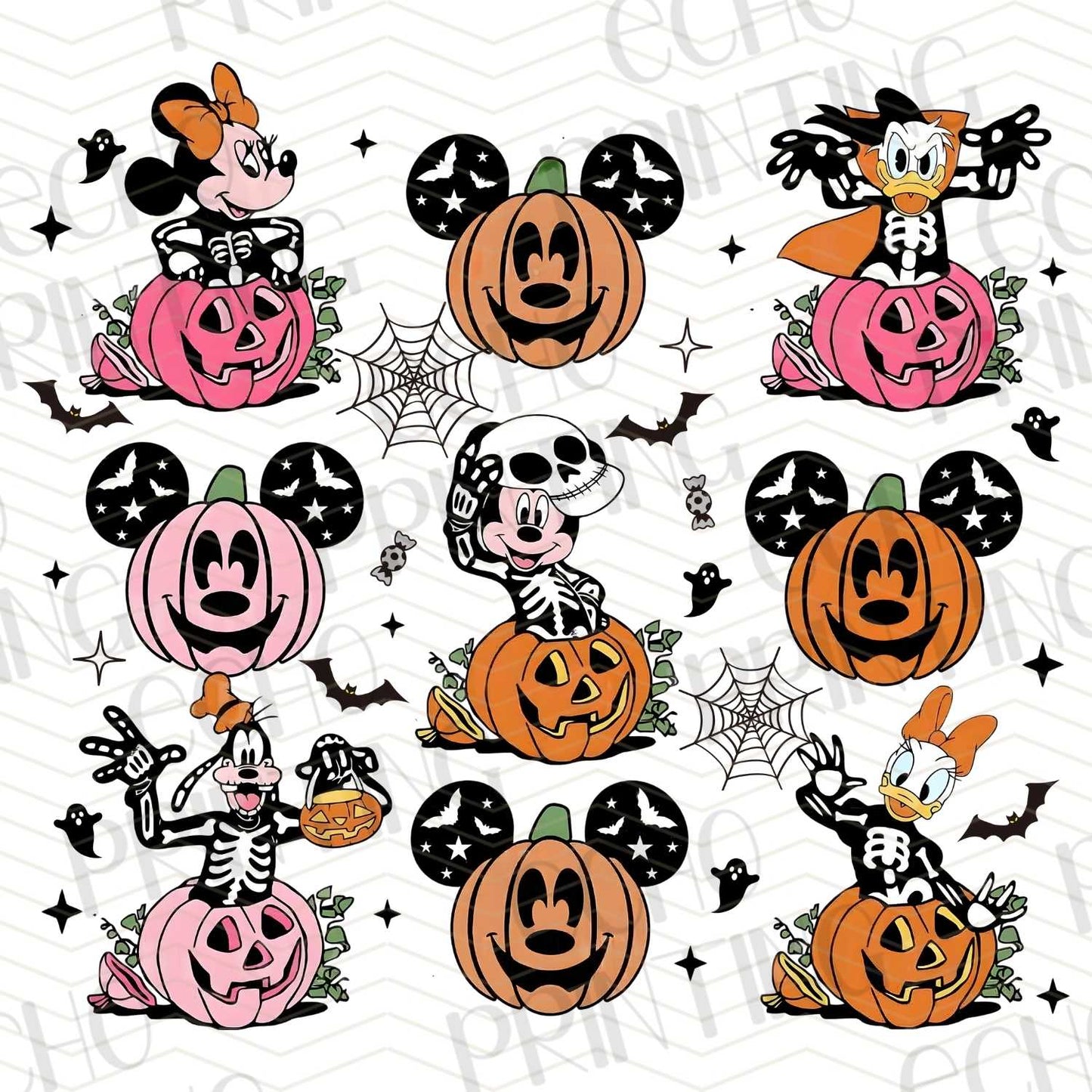 HLW 97 - HALLOWEEN CHARACTER PUMPKINS PATTERN