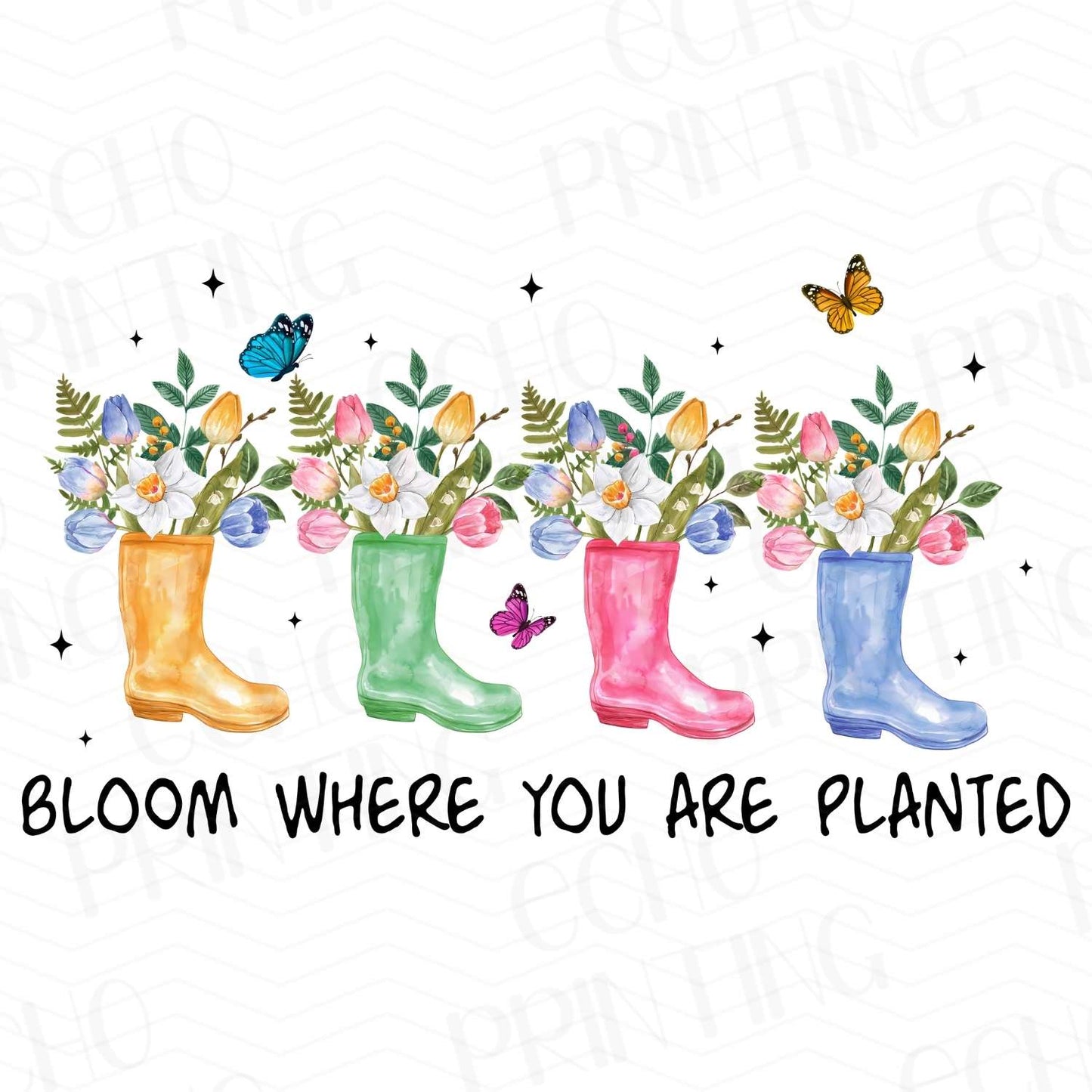 MHSM 14 - BLOOM WHERE YOU ARE PLANTED BOOTS