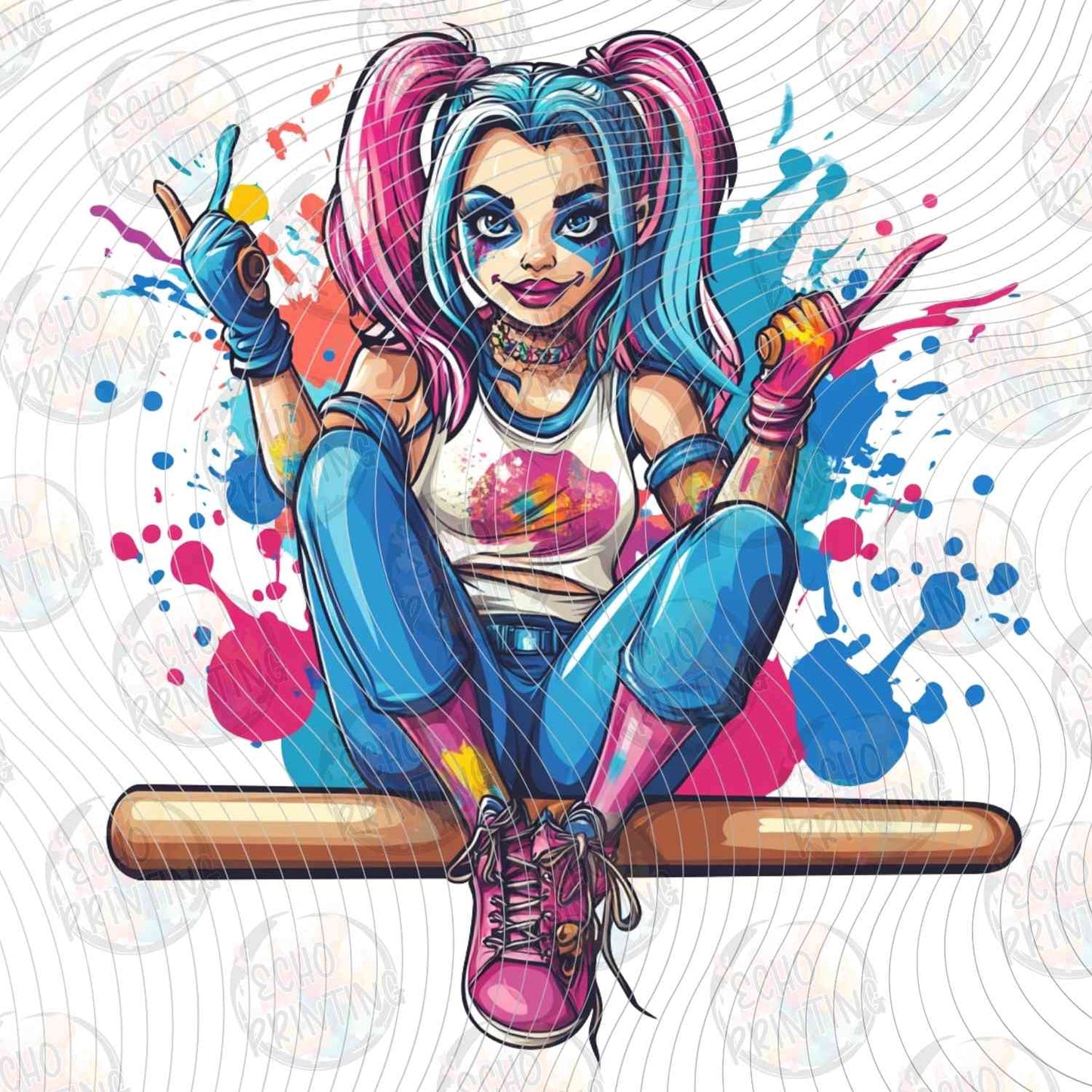 JKRHQ 11 - COLOR SPLASH BAT GIRL