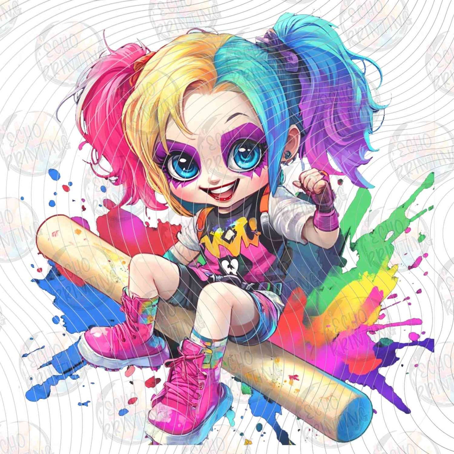 JKRHQ 19 - COLOR SPLASH CHIBI GIRL