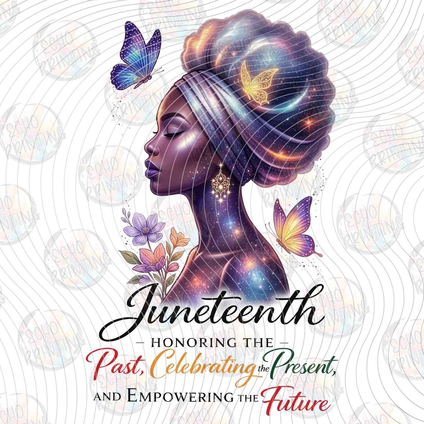 JNTHG 37 - JUNETEENTH CELEBRATING FREEDOM WOMAN PURPLE HEADWRAP