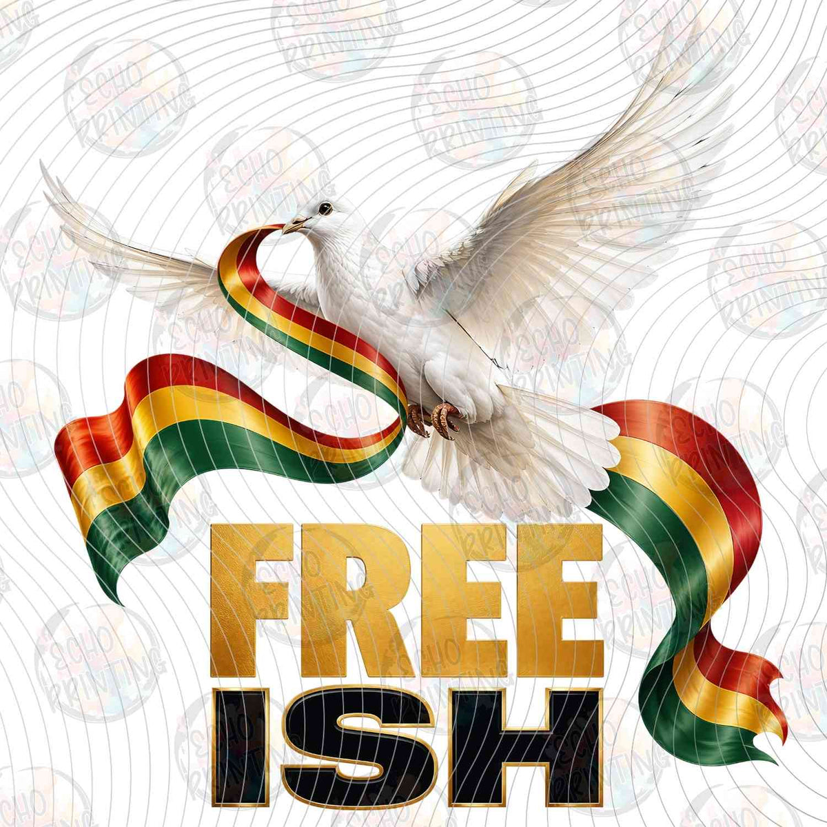 JNTHG 52 - FREE ISH DOVE WITH RIBBON