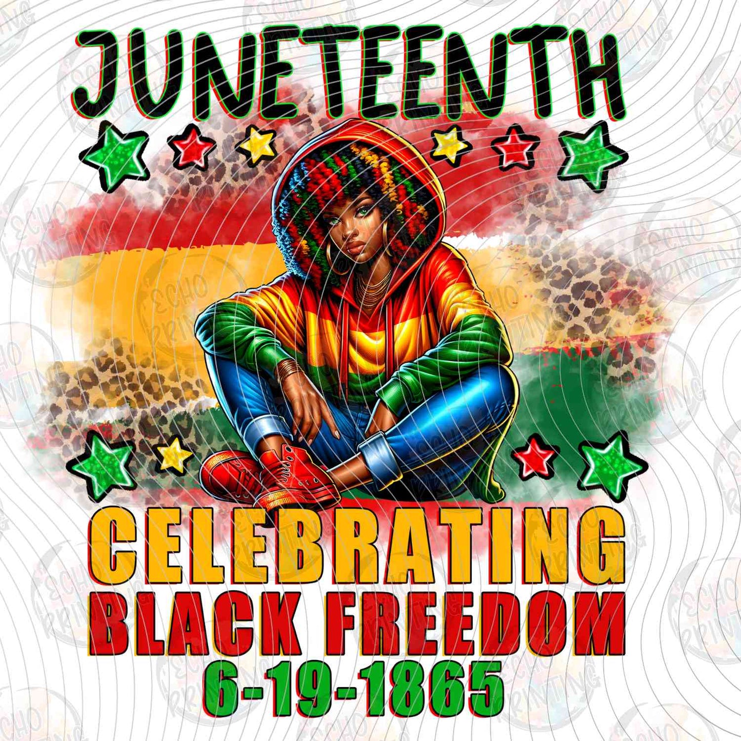 JNTHG 8 - JUNETEENTH CELEBRATING BLACK FREEDOM WOMAN