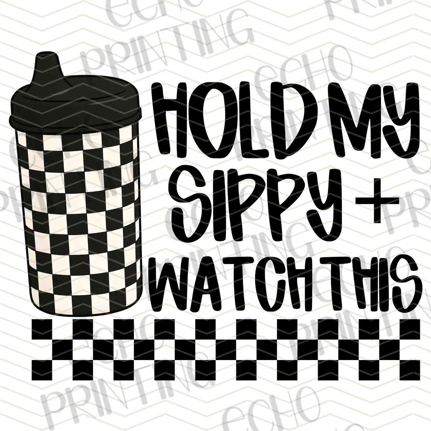 KDDG 147 - HOLD MY SIPPY (BLACK)