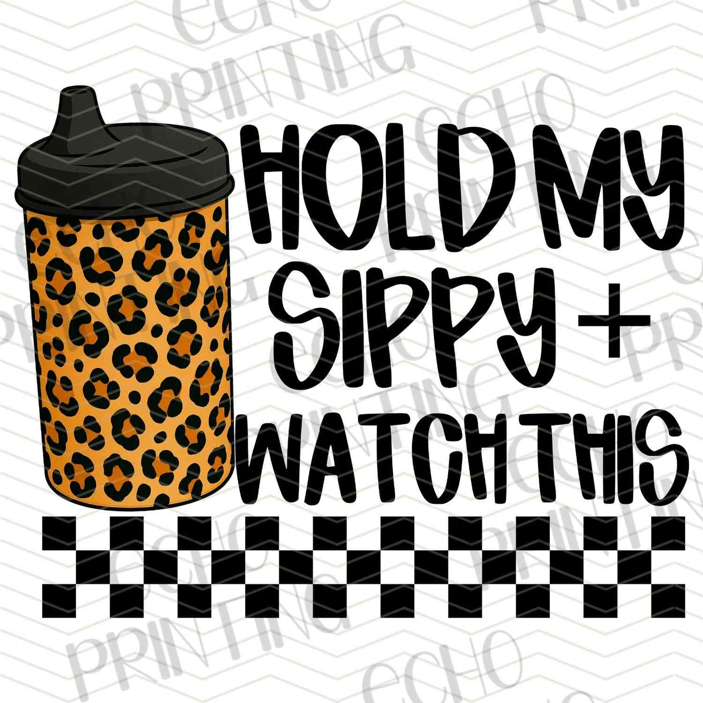 KDDG 150 - HOLD MY SIPPY (LEOPARD DARK)
