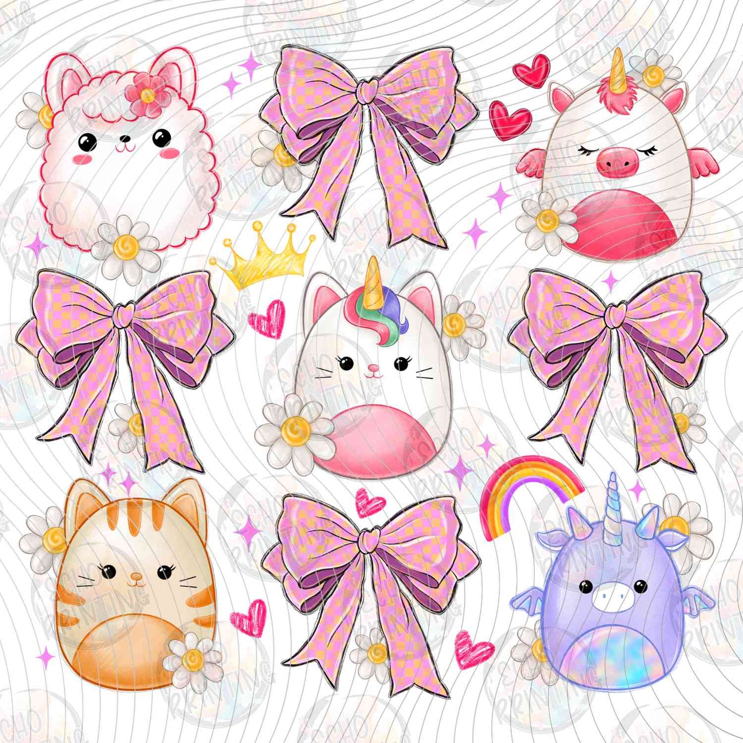 KDDG 219 - CUTE PLUSH TOYS AND BOWS