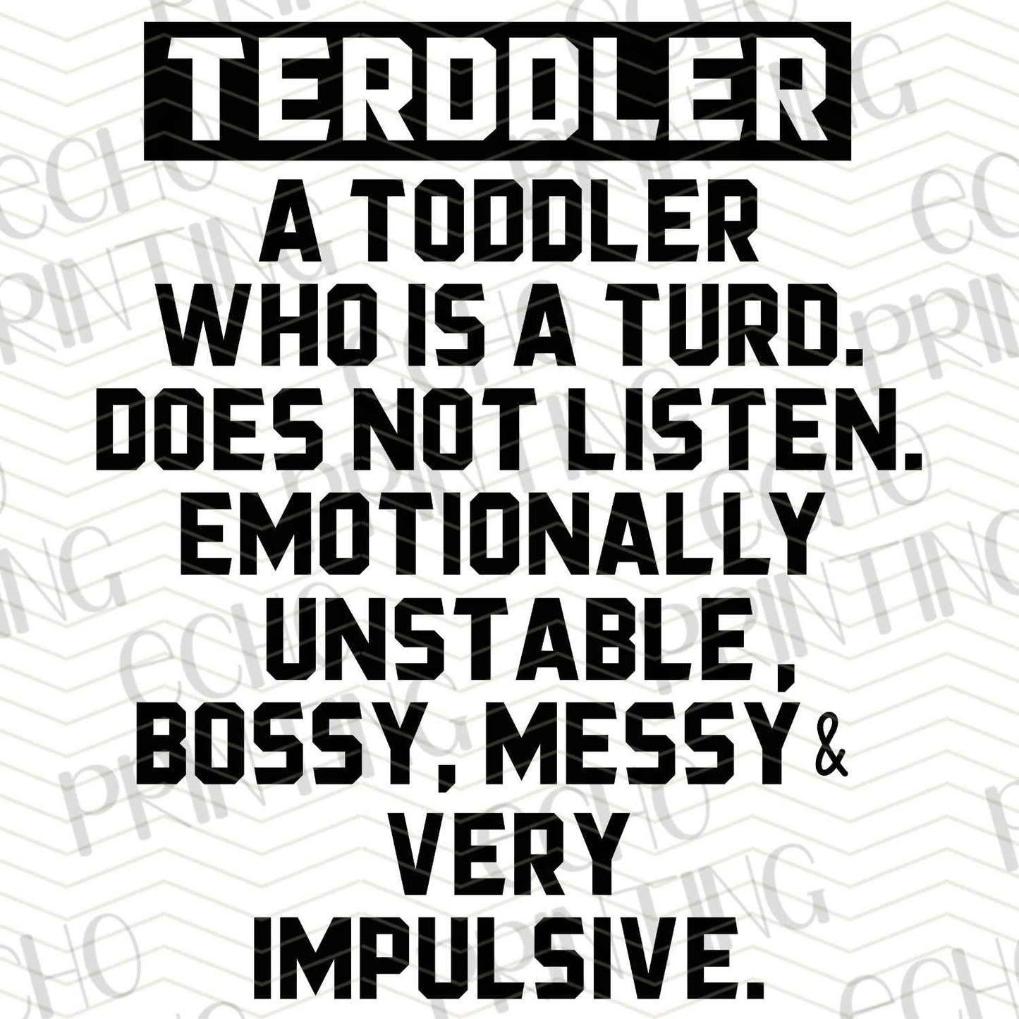 KDDG 52 – TODDLER DEFINITION