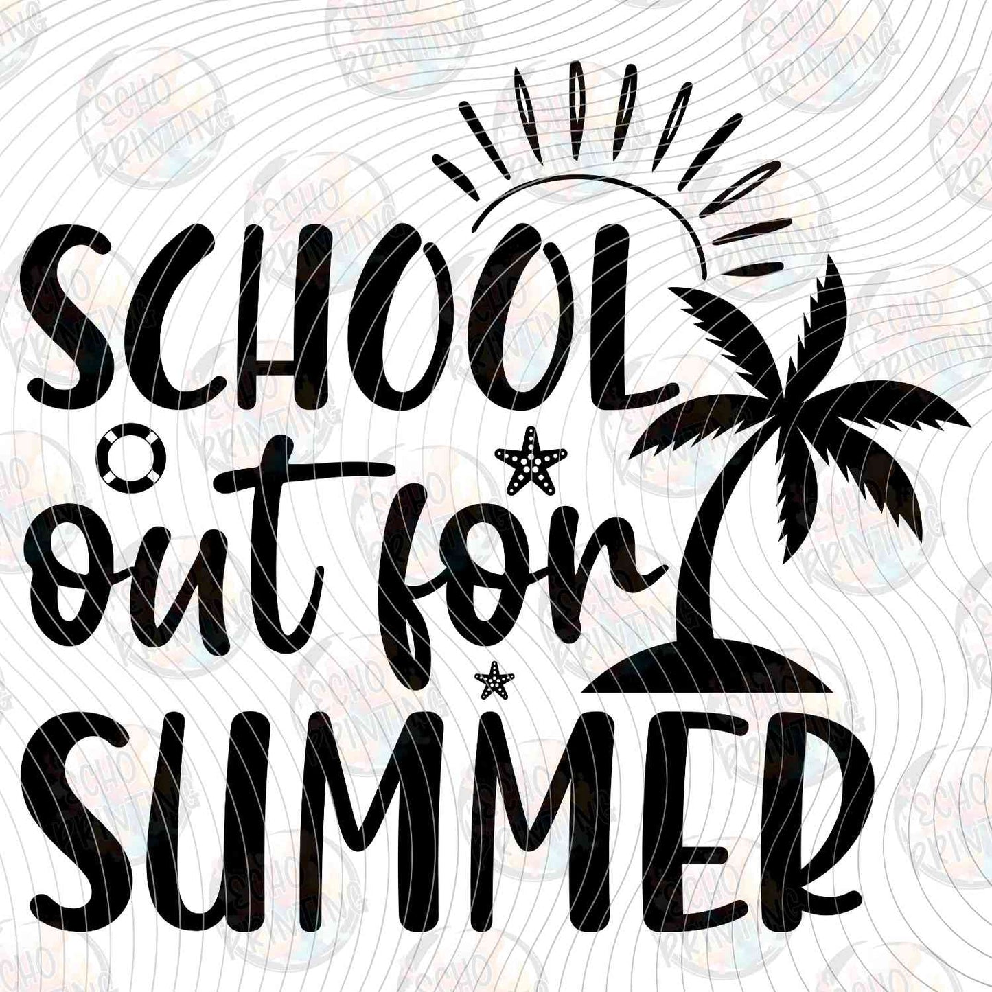 LDOS 34 - SCHOOL'S OUT FOR SUMMER PALM TREE
