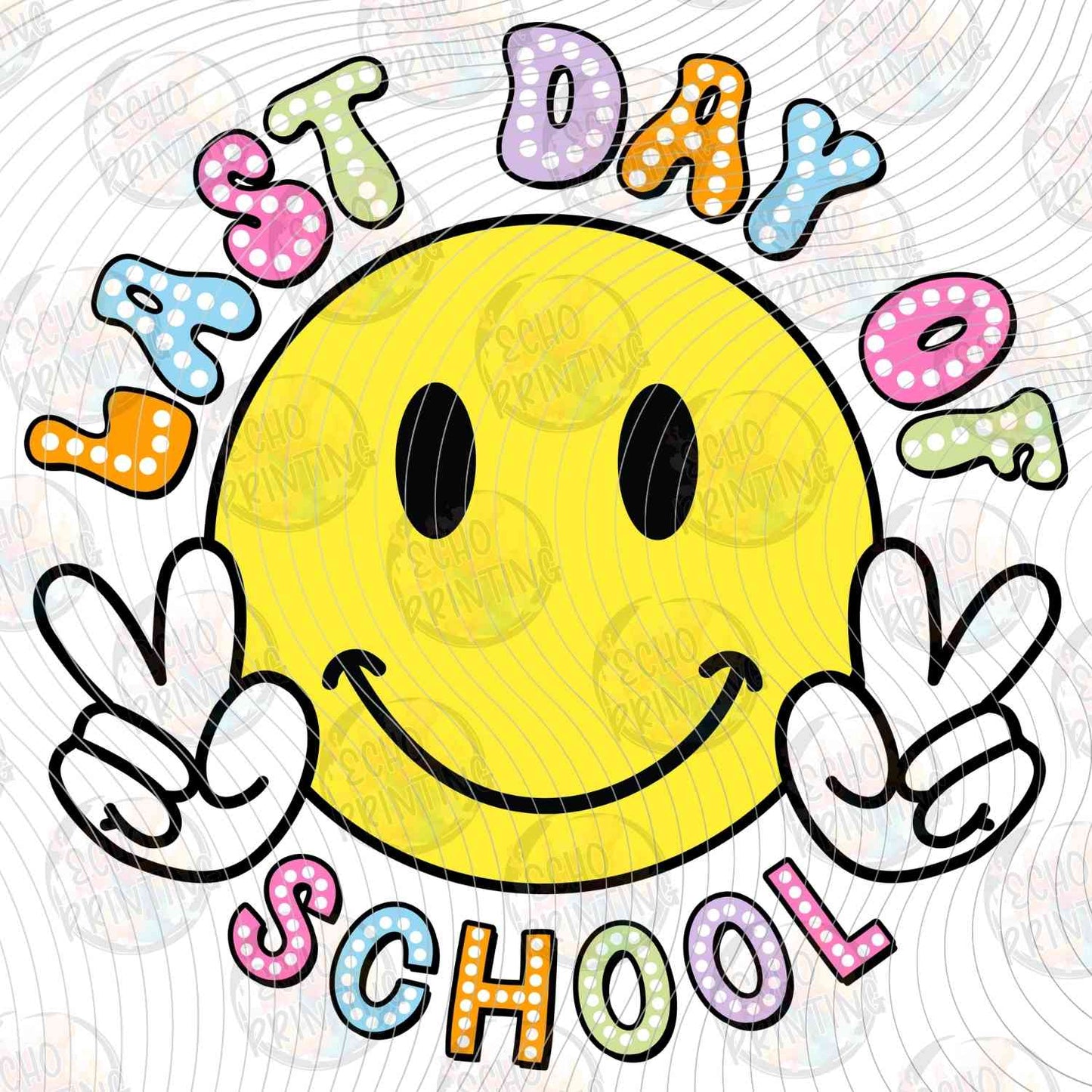 LDOS 92 - LAST DAY OF SCHOOL PEACE SMILEY
