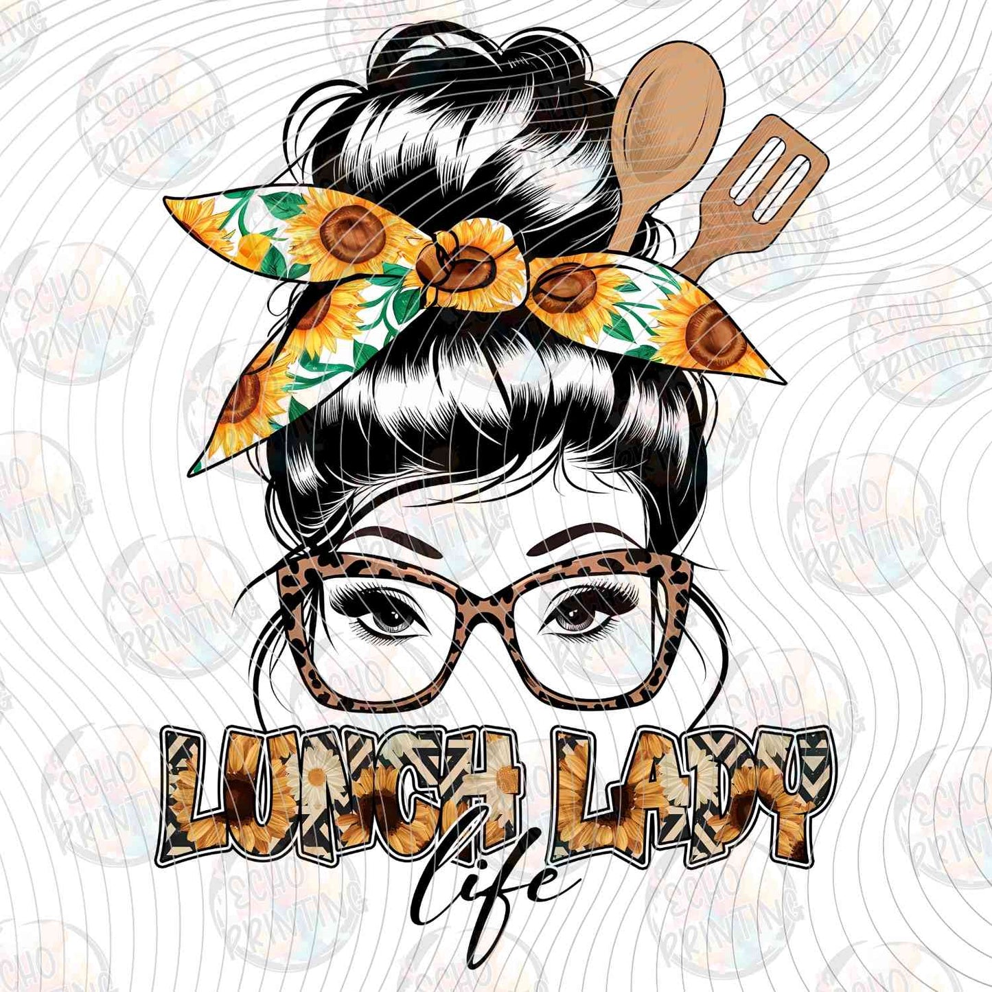 LNDG 60 - LUNCH LADY LIFE MESSY BUN