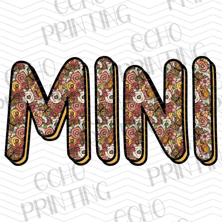 MGAG 1393 - MINI FLORAL LETTERING STYLE