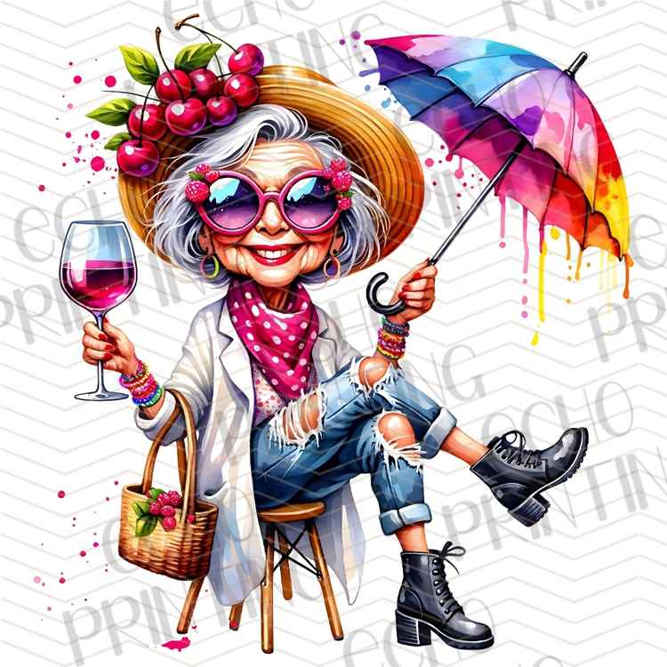 MGAG 1395 - COLORFUL GRANDMA RETRO STYLE