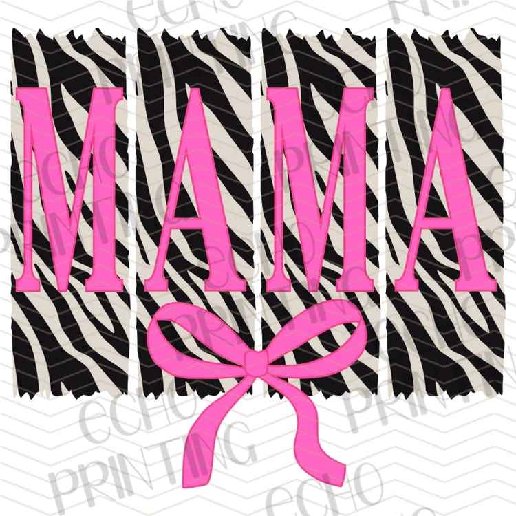 MGAG 1433 - MAMA ZEBRA PRINT BOW
