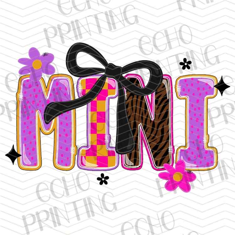 MGAG 1437 - MINI LEOPARD BOW LETTERING