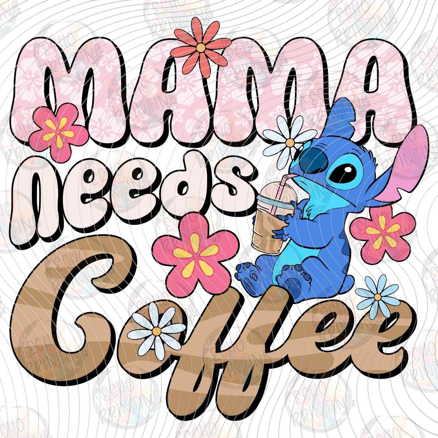MGA 1070 - FLORAL MAMA NEEDS COFFEE