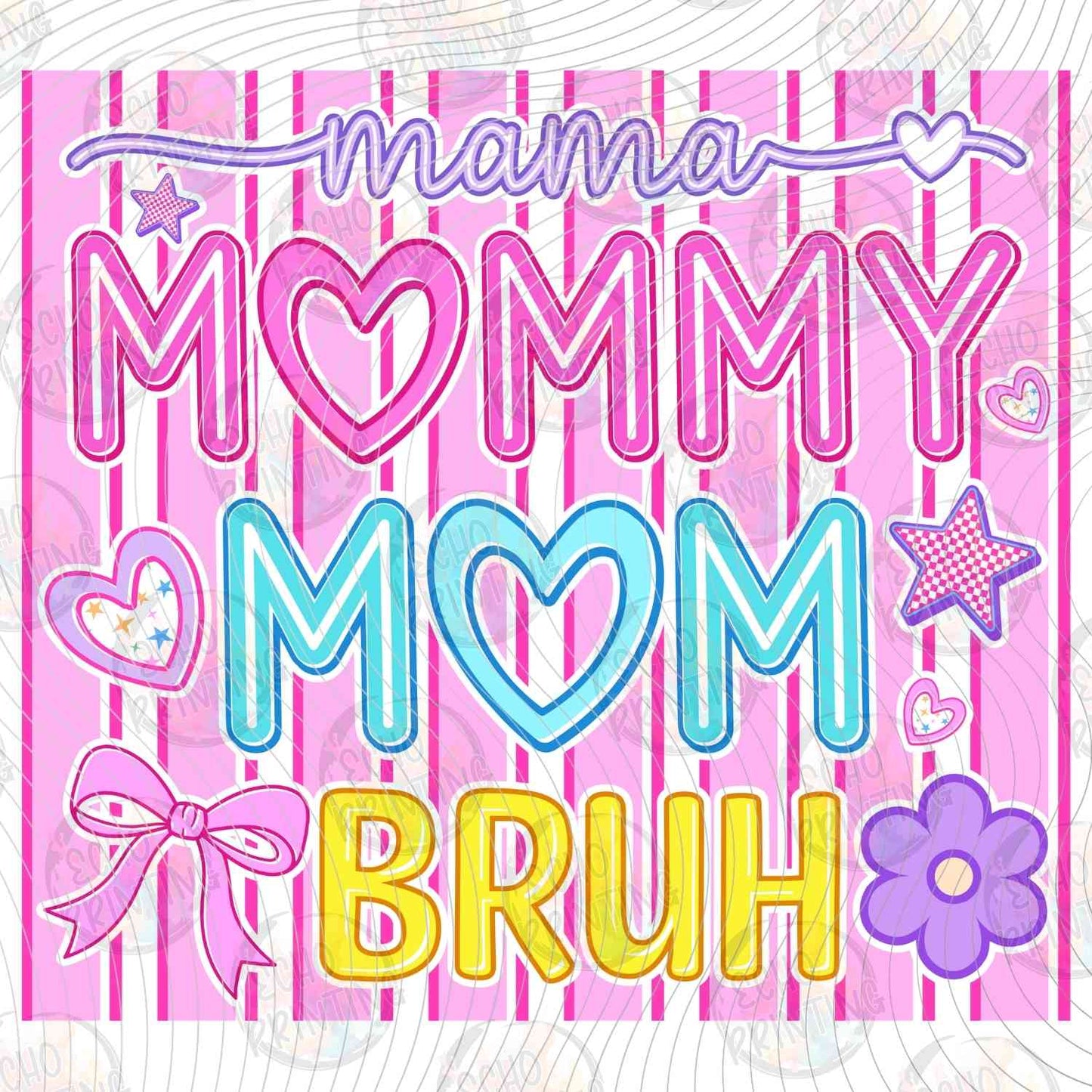MGA 1267 - MAMA MOMMY MOM BRUH NEON LETTERS