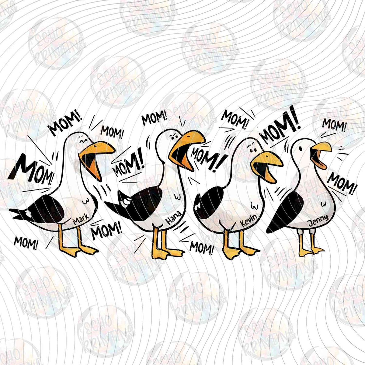 MGA 1268 - SEAGULLS STANDING IN A ROW