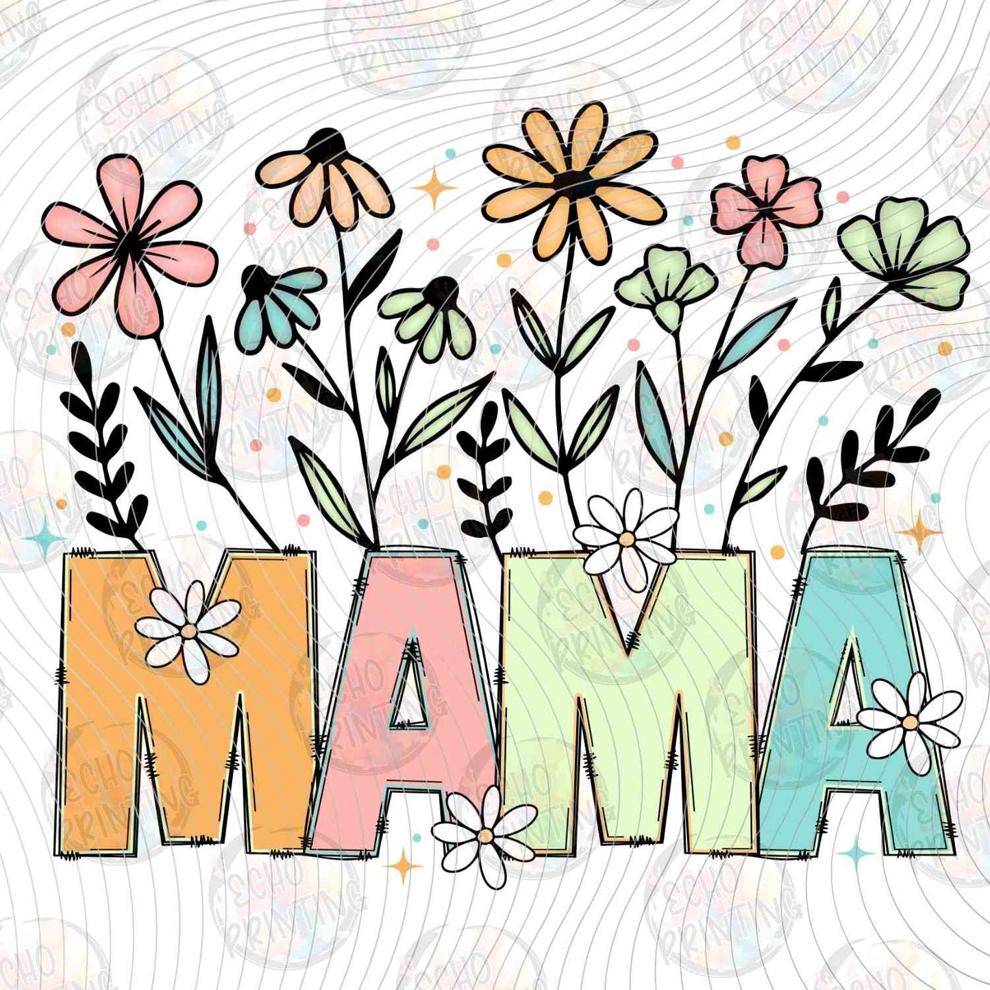 MGA 1272 - MAMA PASTEL FLORAL LETTERS