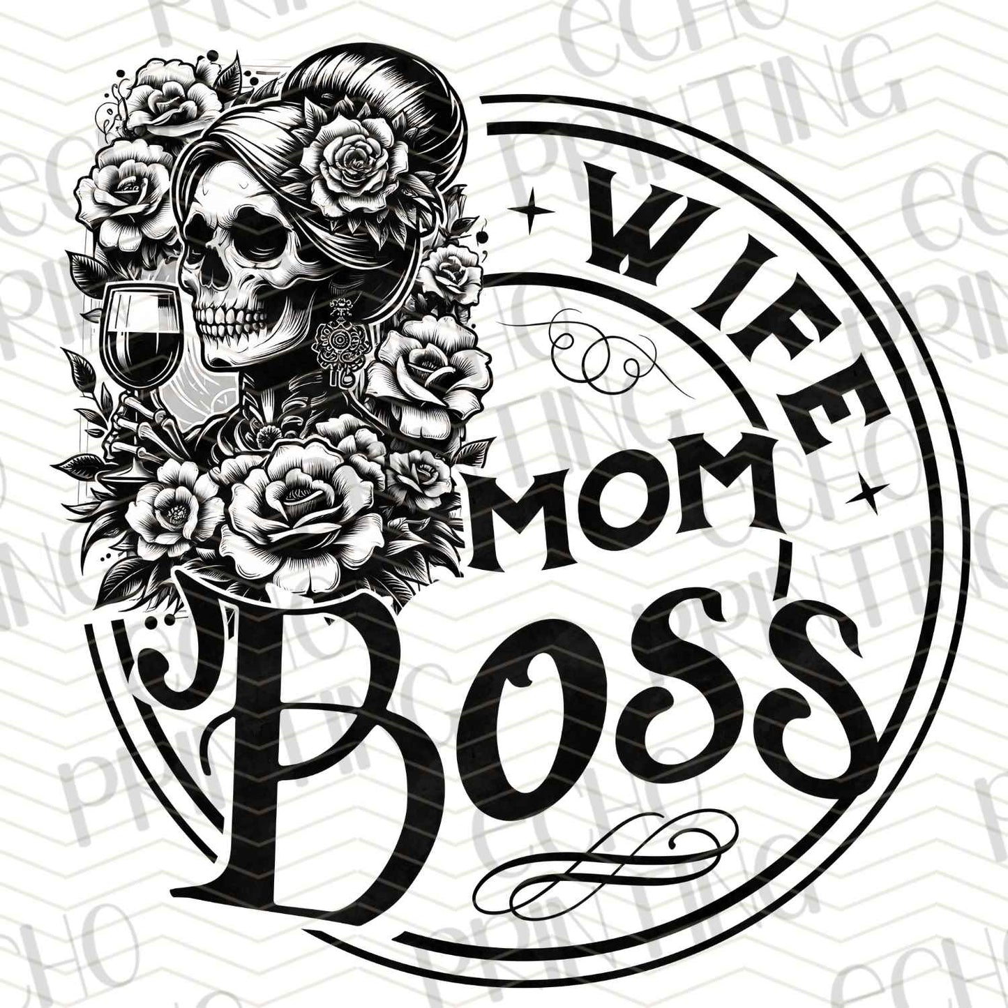 MGA 143 – WIFE MOM BOSS SKULL