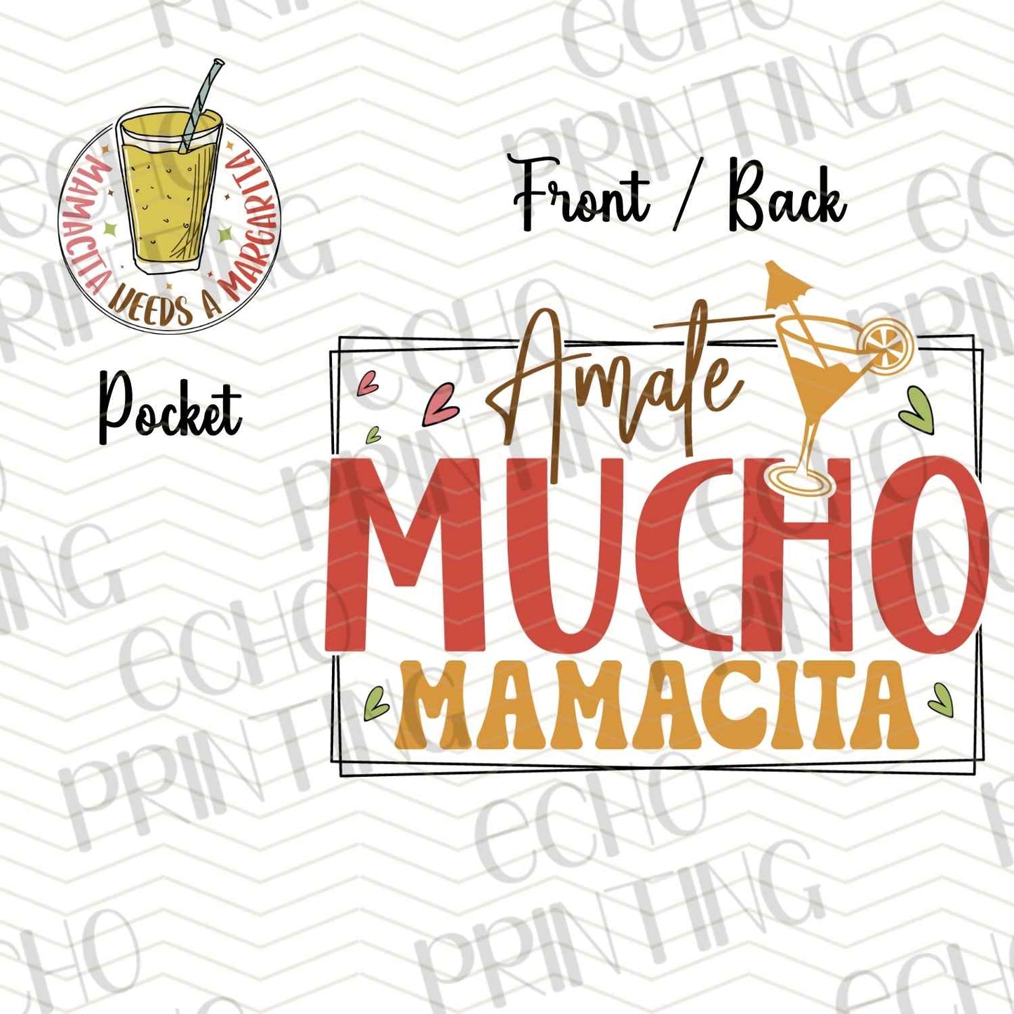 MGAG 203 - MUCHO MAMACITA | POCKET & BACK SOLD SEPERATELY