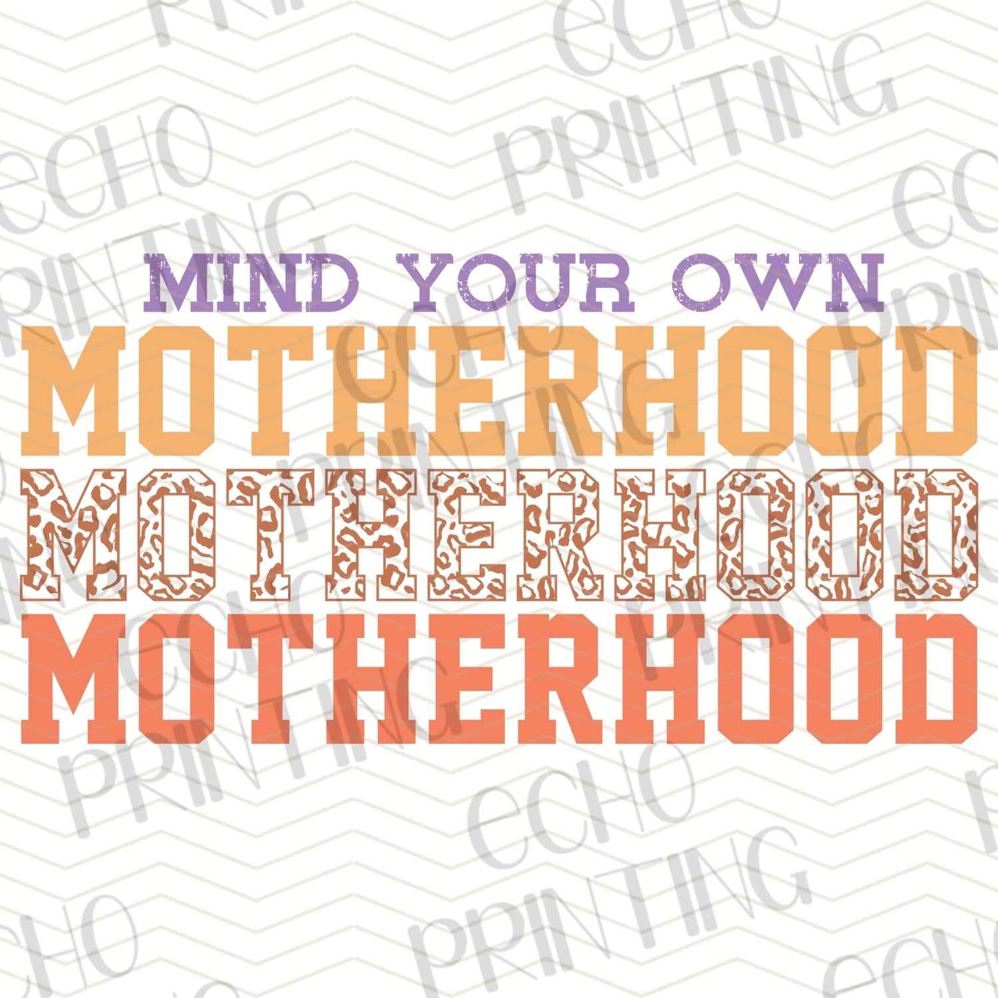 MGA 296 - MIND YOUR OWN MOTHERHOOD ORANGE