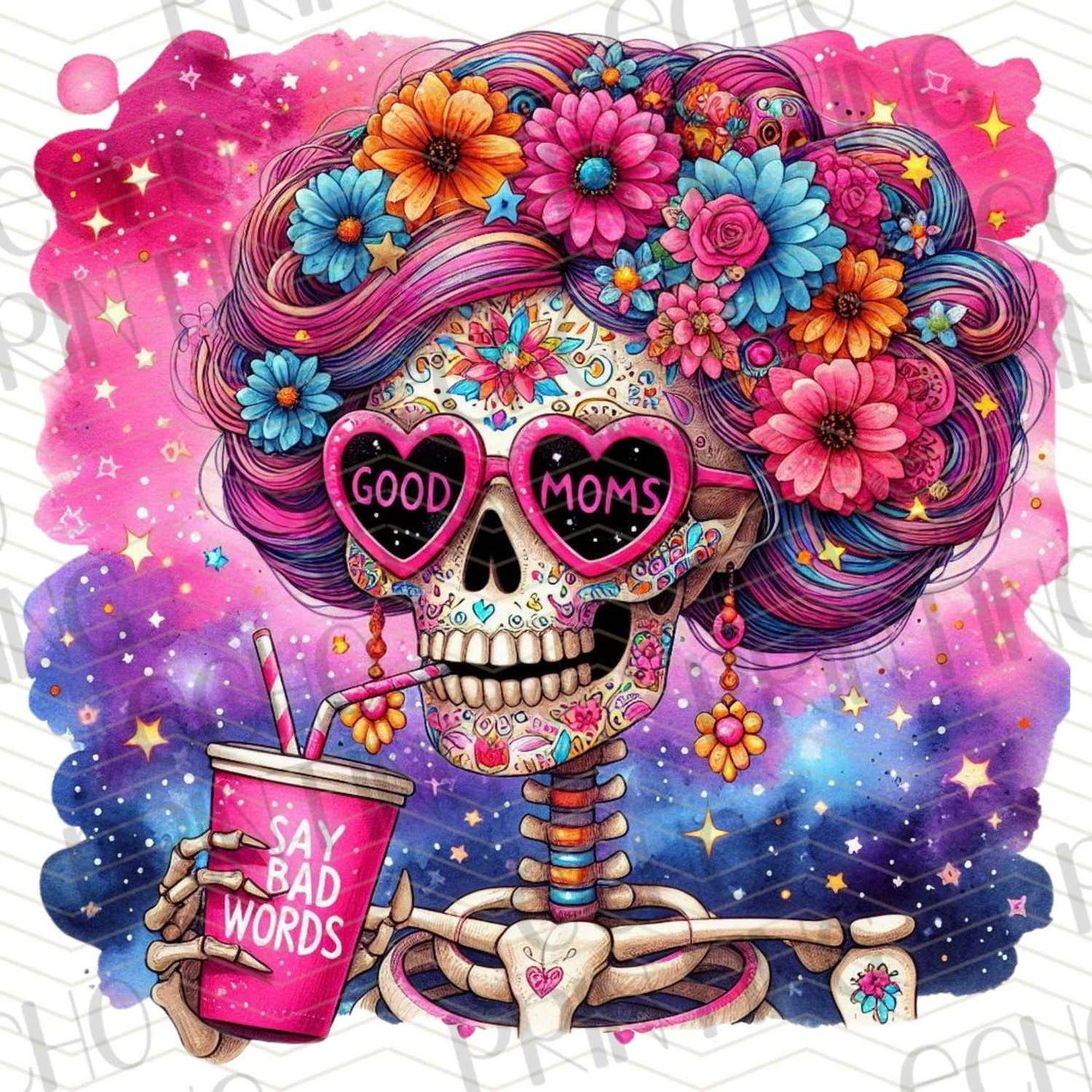MGAG 340 - MOM FLOWER SKULL