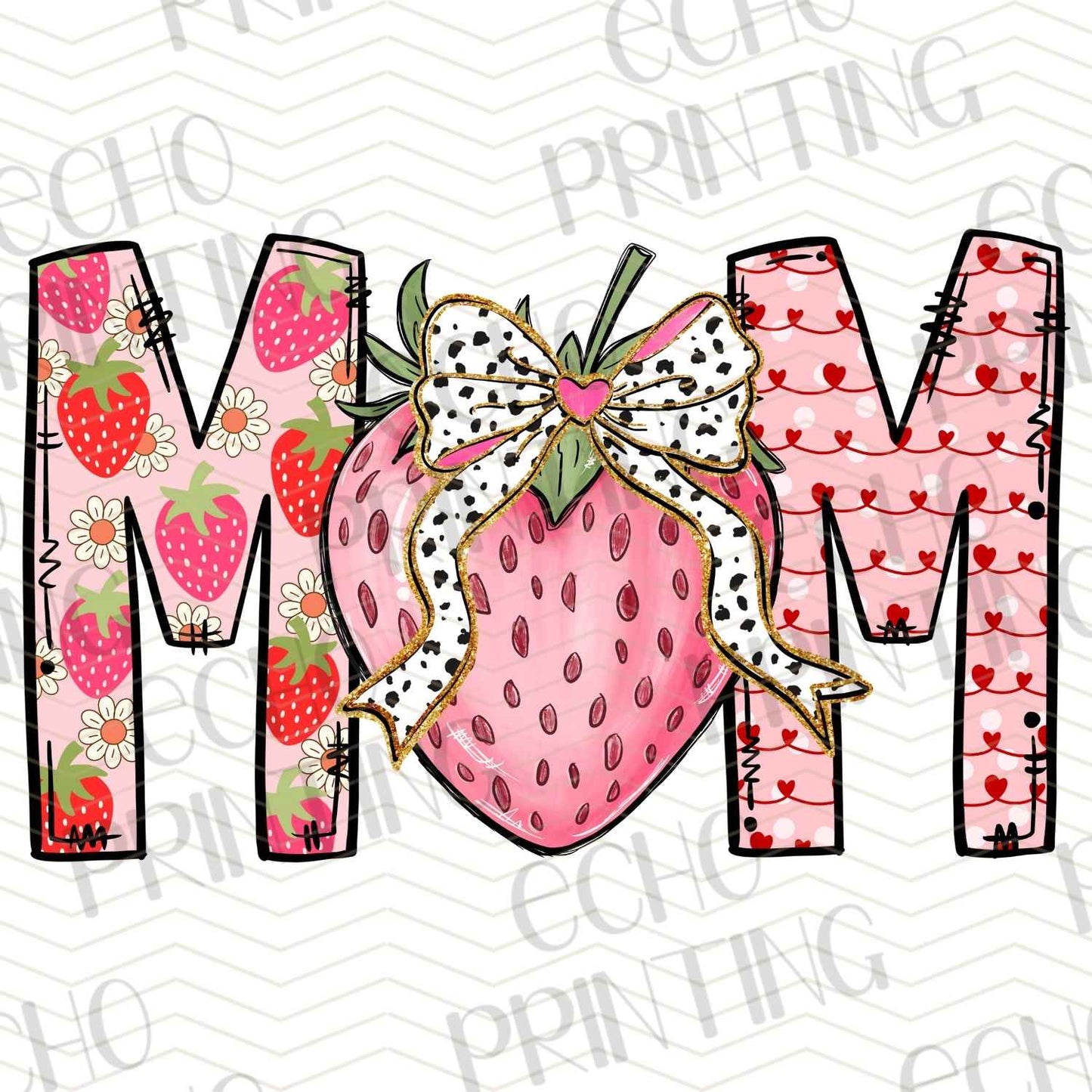 MGAG 345 - MOM CHECKERED STRAWBERRY