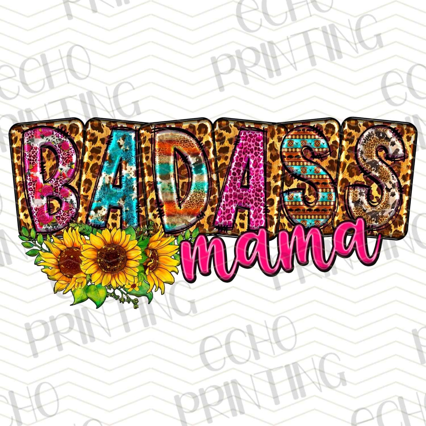 MGA 397 - BADASS MAMA LEOPARD SUNFLOWER