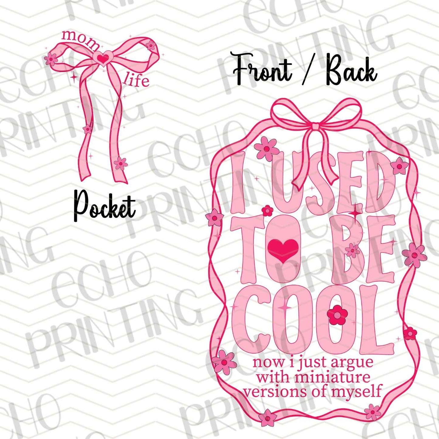 MGA 486 - I USED TO BE COOL | POCKET & BACK SOLD SEPERATELY