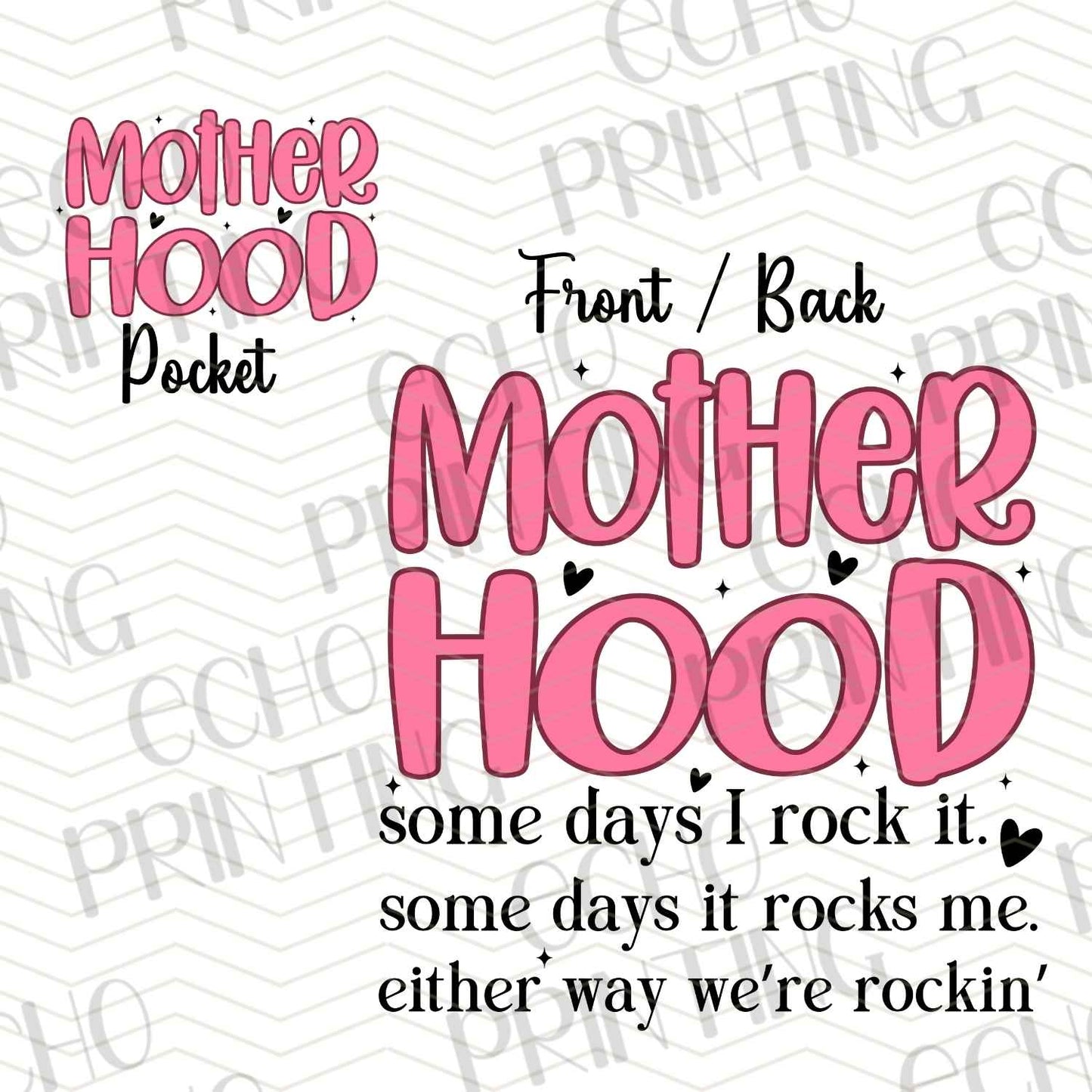 MGA 538 - MOTHERHOOD | POCKET & BACK SOLD SEPERATELY
