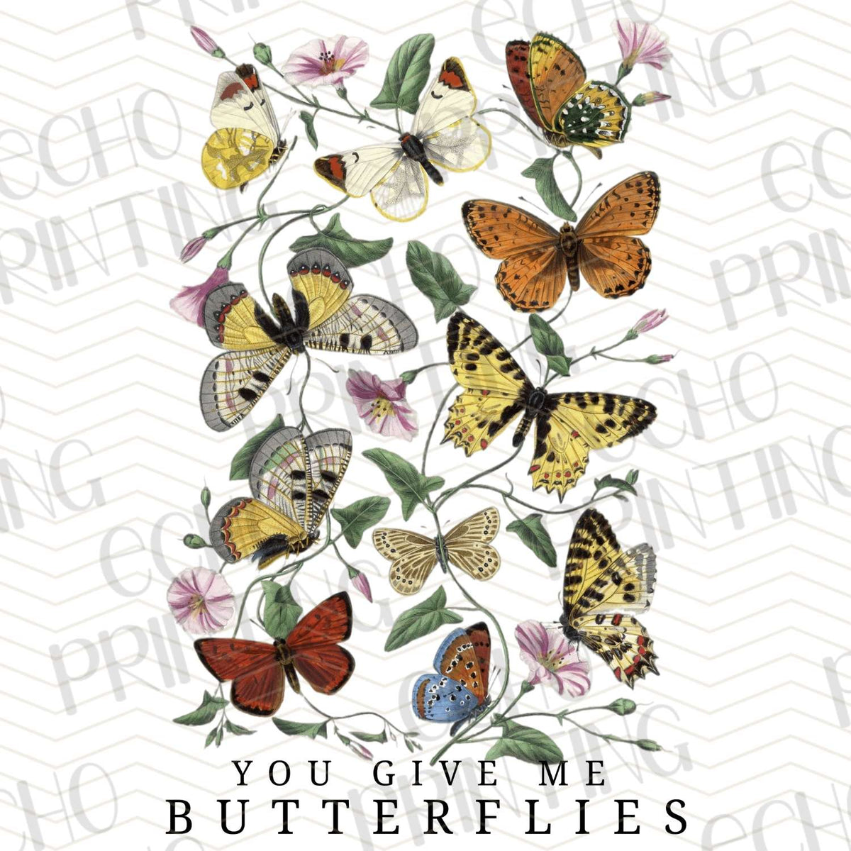 MHSM 109 - YOU GIVE ME BUTTERFLIES FLORAL