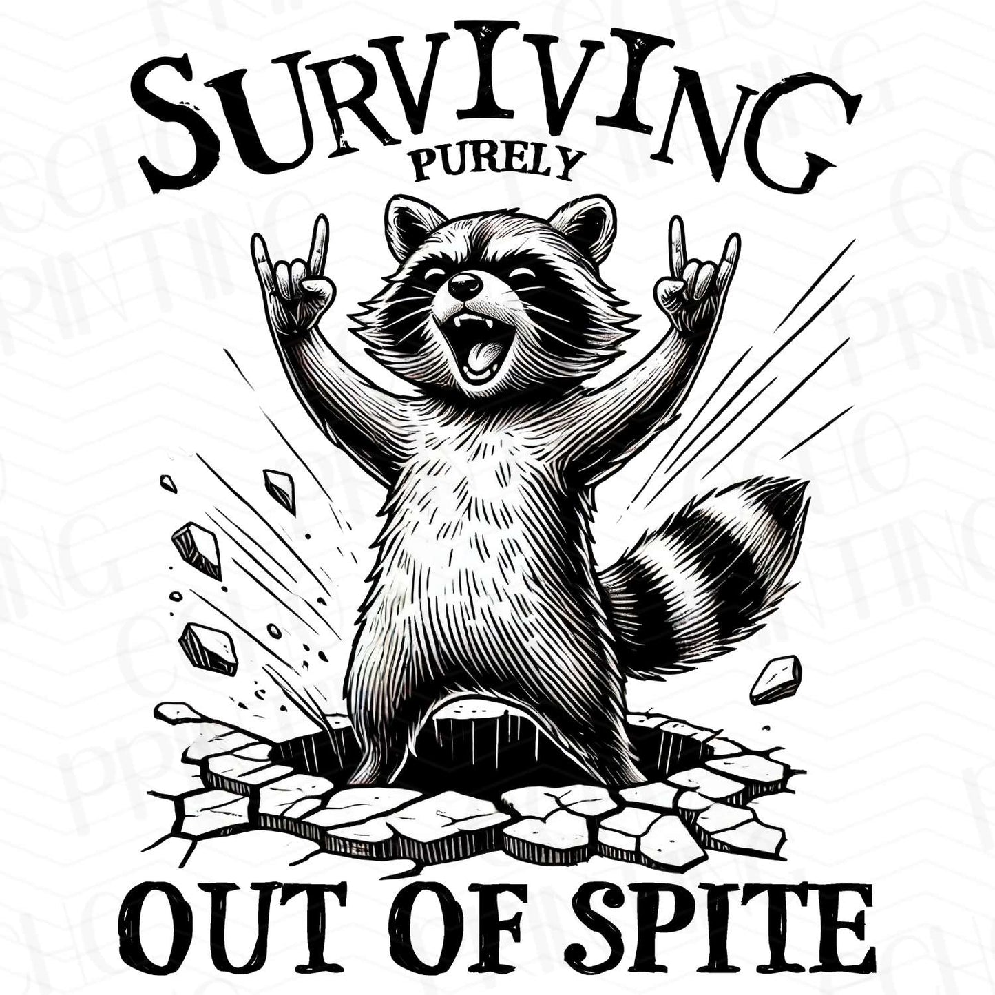 MHA 14 - SURVIVING OUT OF SPITE RACCOON BLACK