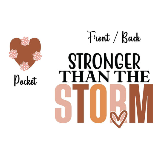 MHA 44 - STRONGER THAN THE STORM | POCKET & BACK SOLD SEPERATELY