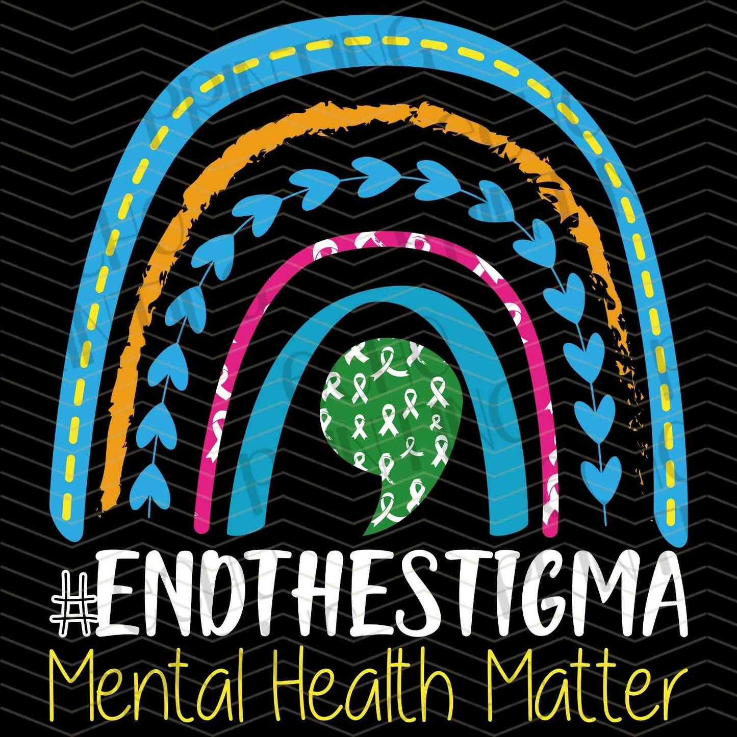 MHSM 281 - END THE STIGMA RAINBOW
